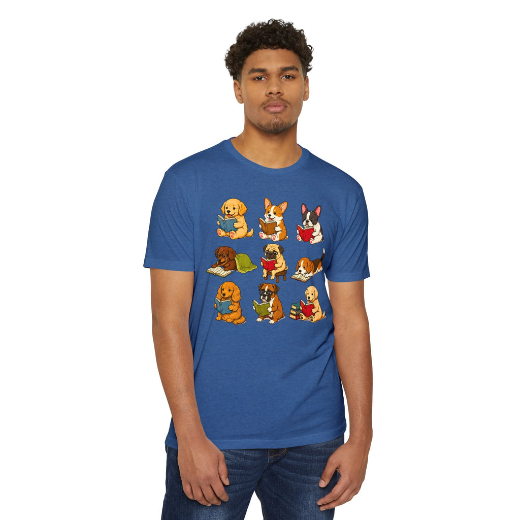 Cute Puppies Reading Dogs T-Shirt