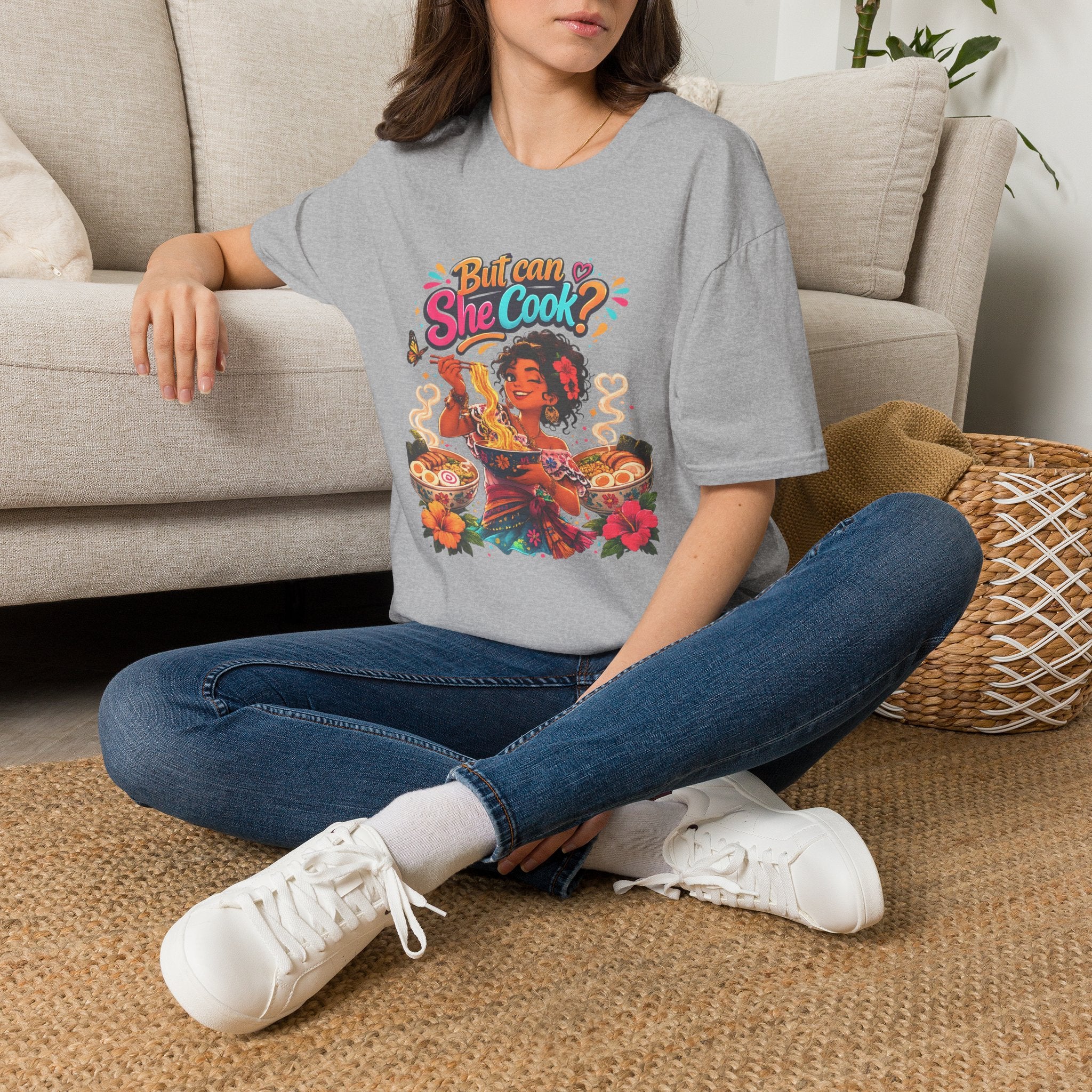 "But Can She Cook?" Retro Chef Graphic Tee