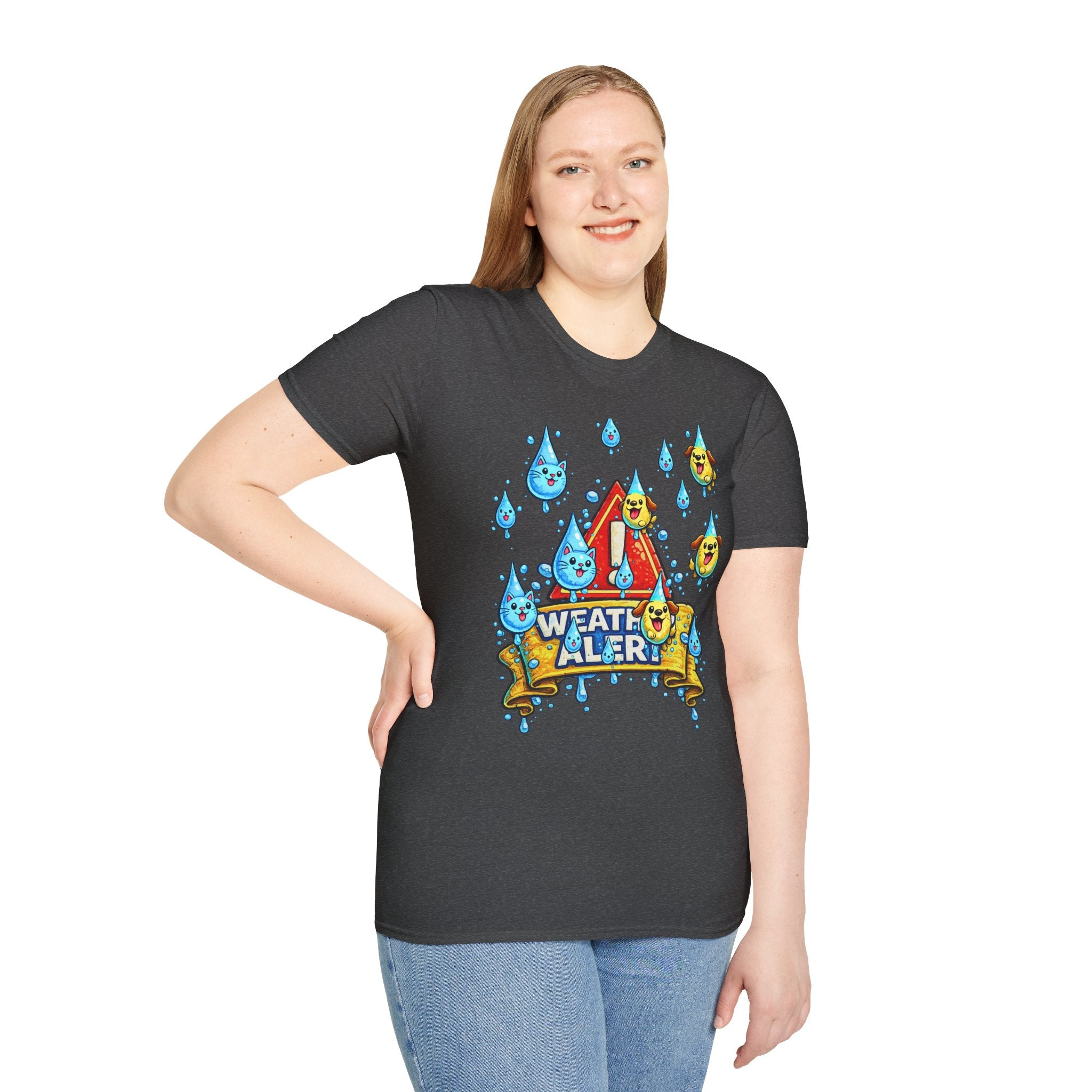 Weather Alert T-Shirt  " It's Raining Cats & Dogs"