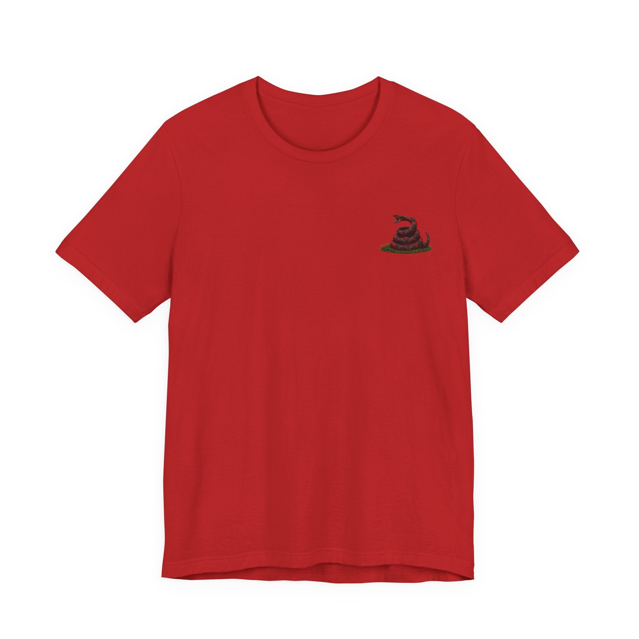 Don't Tread On Me Unisex Jersey Short Sleeve Tee Red and Black