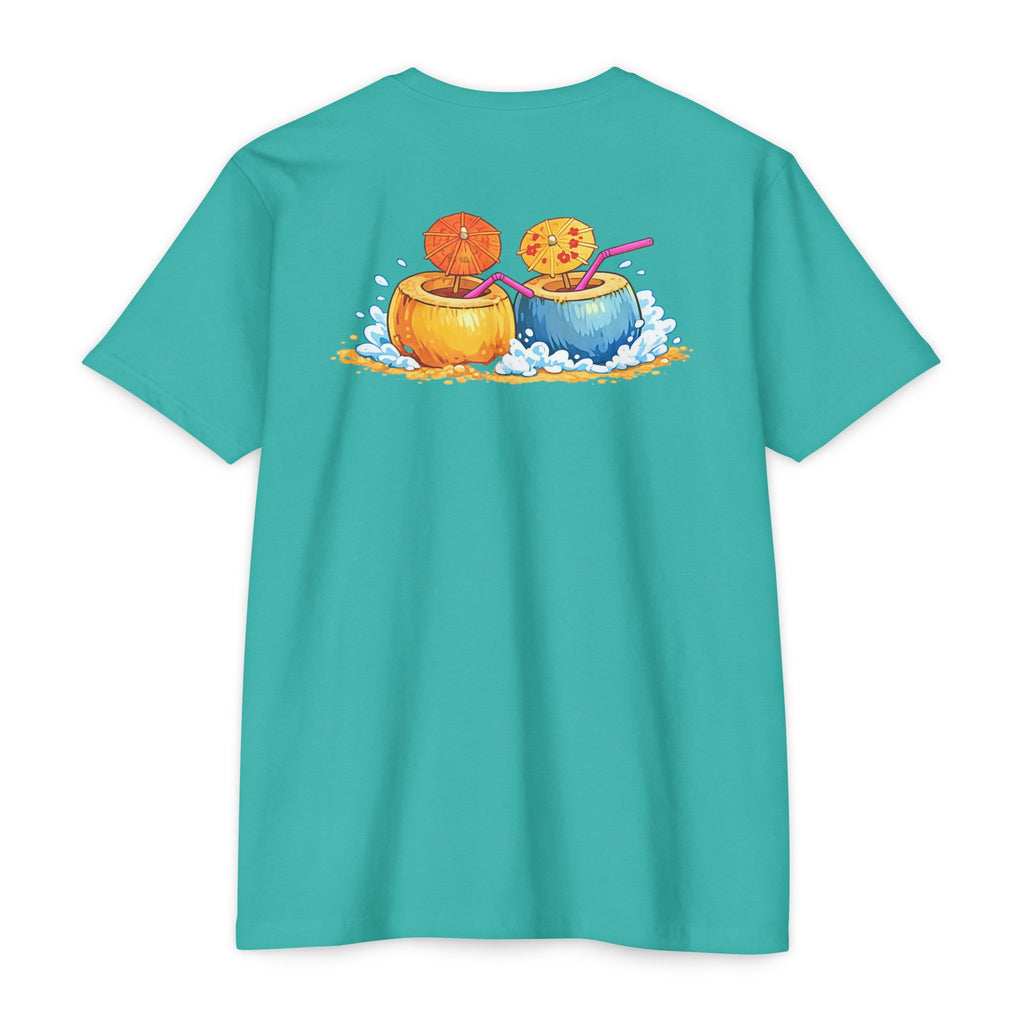 "Beaches, Vacations, & Good Drinks" Tropical Drink Tee