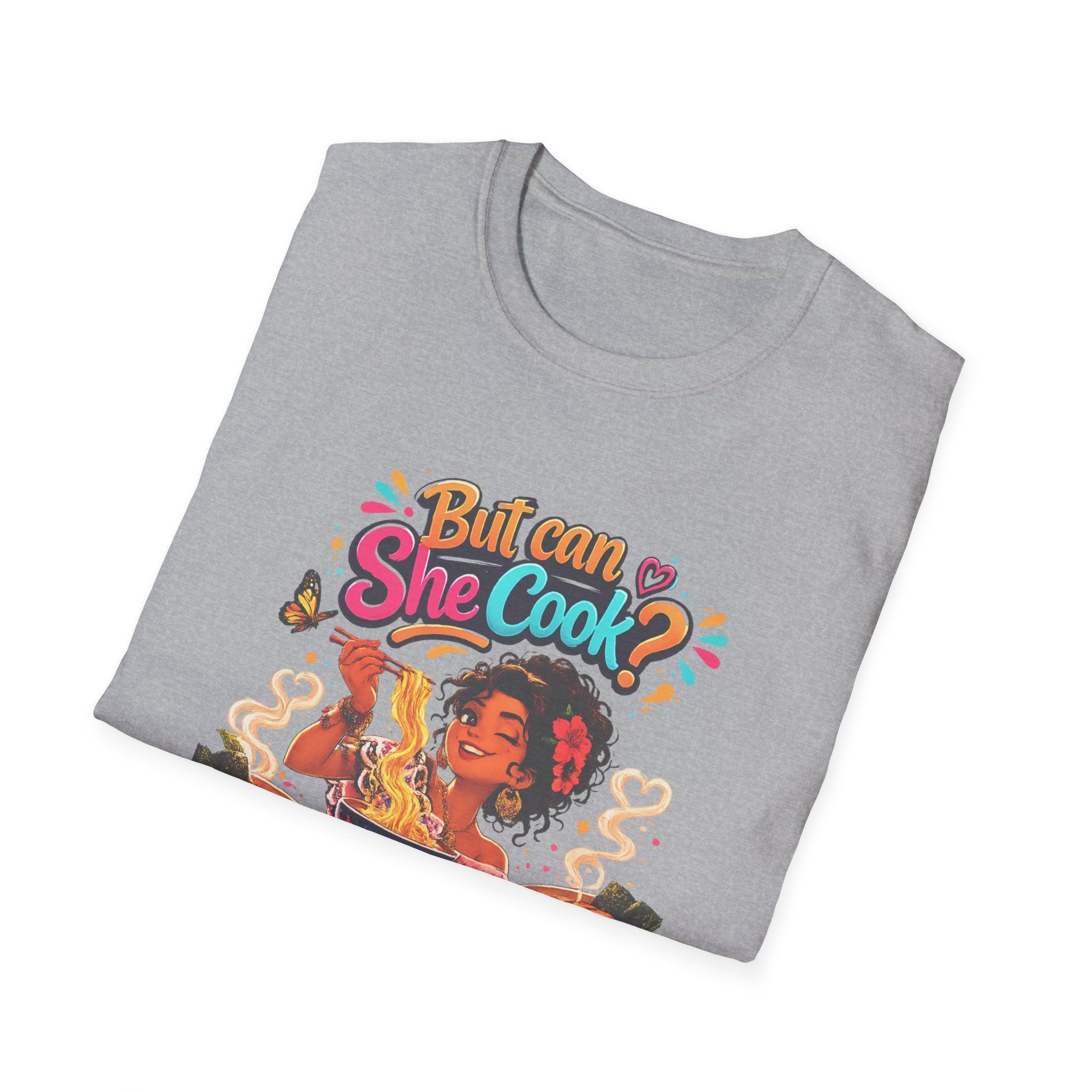 "But Can She Cook?" Retro Chef Graphic Tee