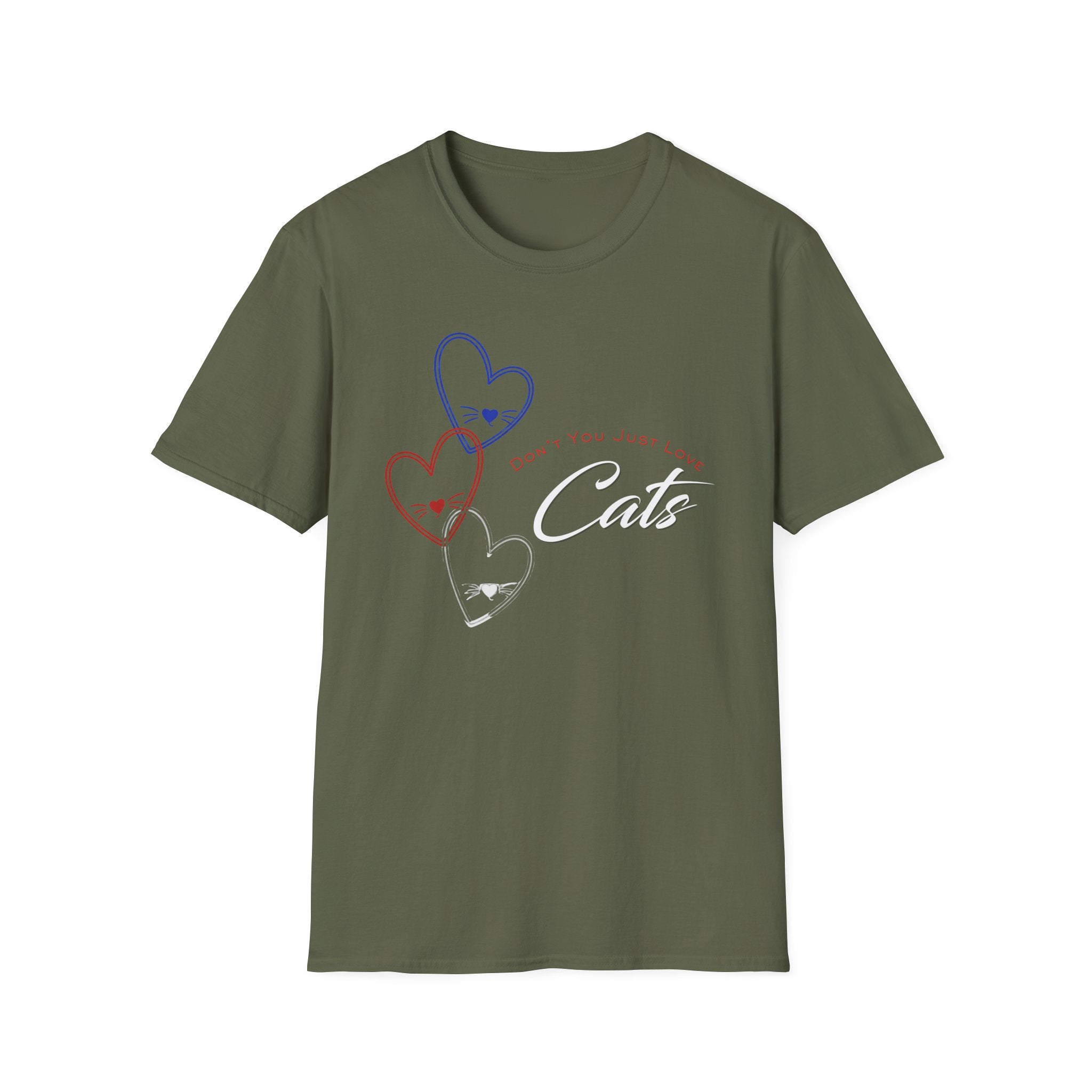 Don't You Just Love Cats? -Cat Lover Heart Graphic Tee