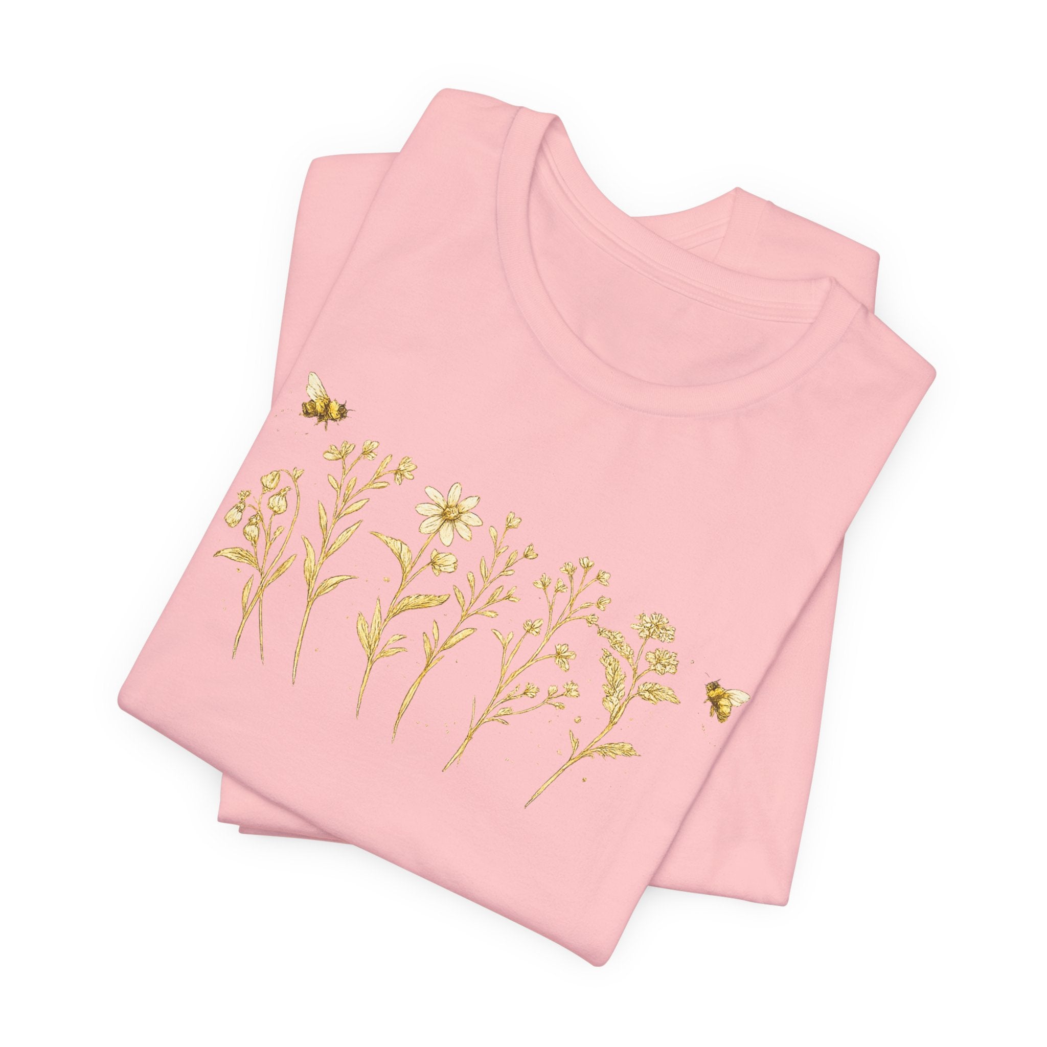 Gold Wildflower Graphic T-Shirt