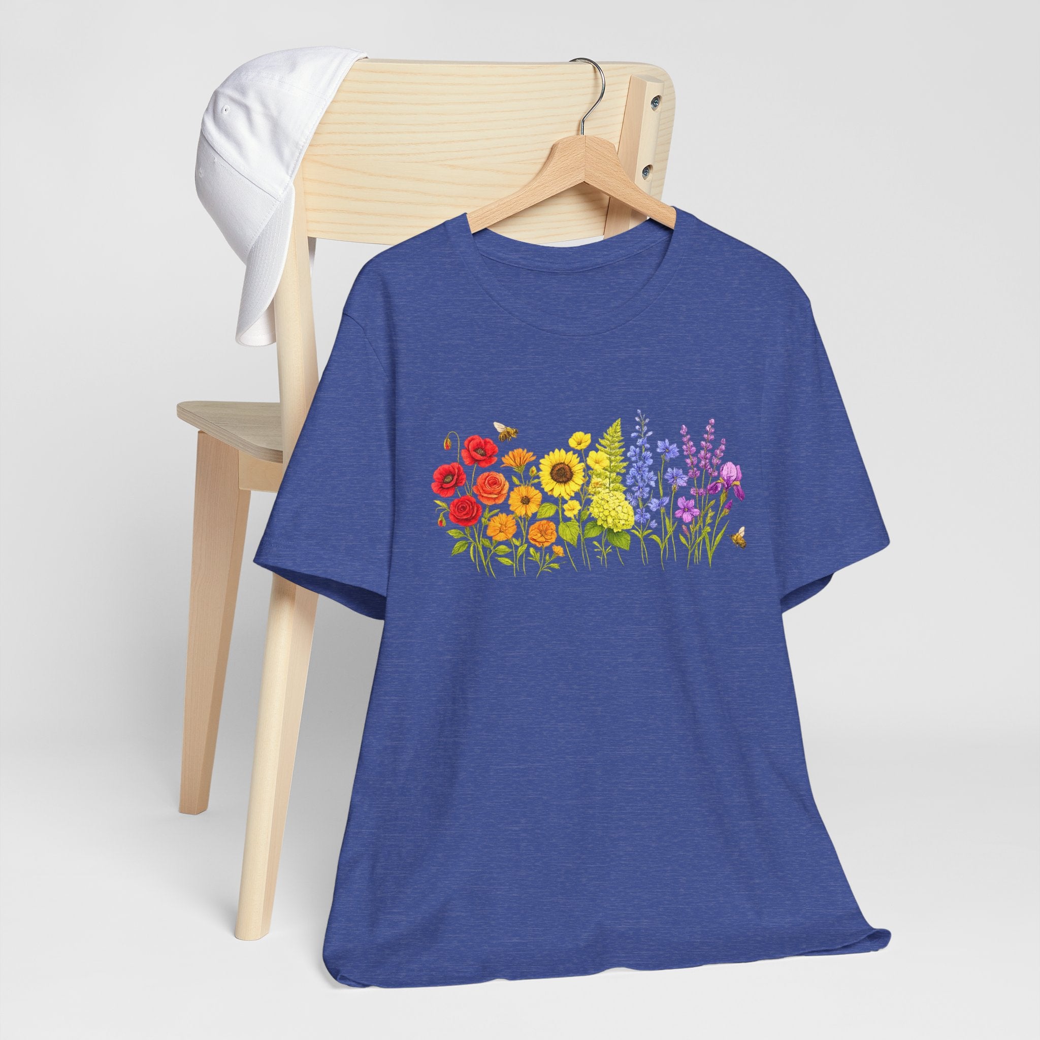 Wildflower Row Floral Garden Graphic T-Shirt