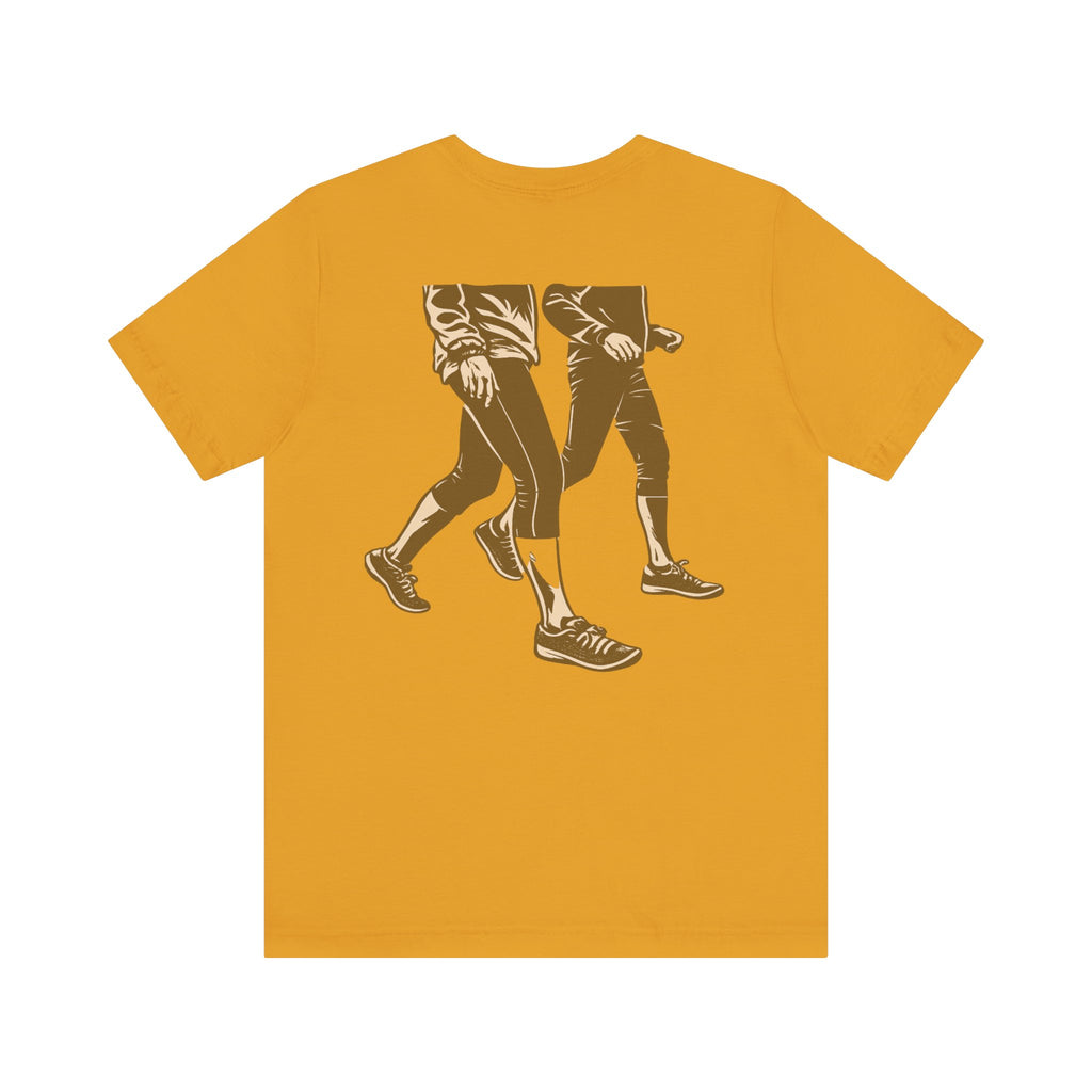 Good Morning Walk Tee — Retro Walking Graphic T-Shirt for Fitness & Morning Strolls