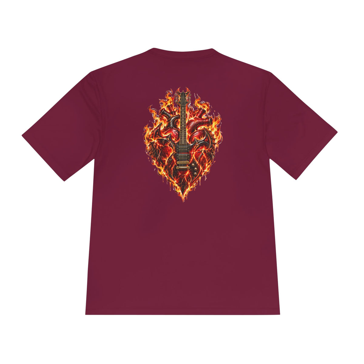 Flaming Heart Guitar Tee