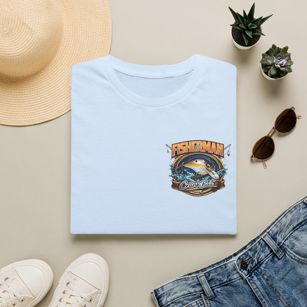 Fisherman Crest T-Shirt — Vintage Marlin Ocean Fishing Graphic