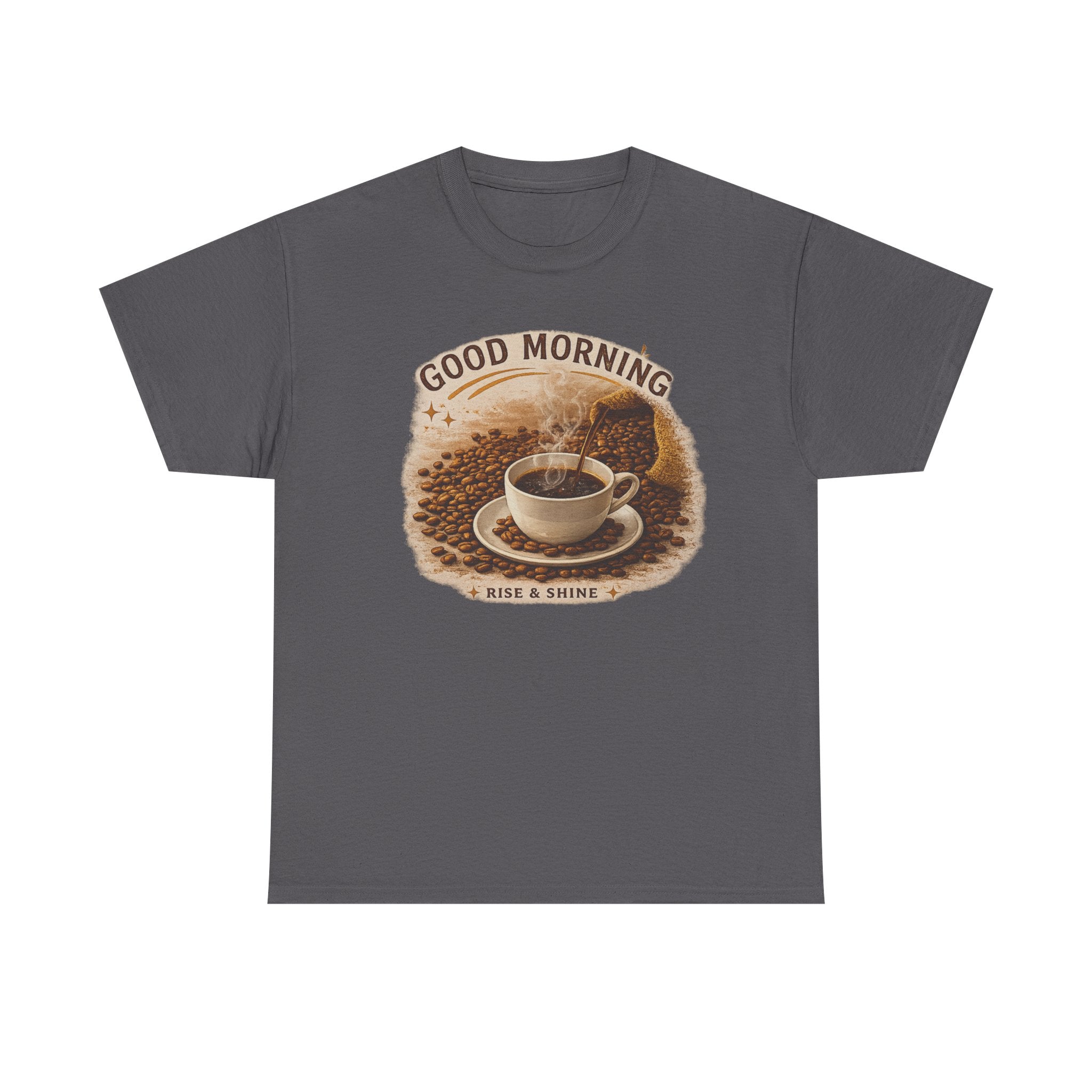 Good Morning' Rise & Shine Vintage Coffee T-Shirt