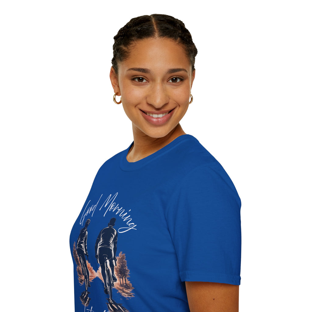 Good Morning Let's Ride T-Shirt — Biker Couple Vintage Graphic Tee