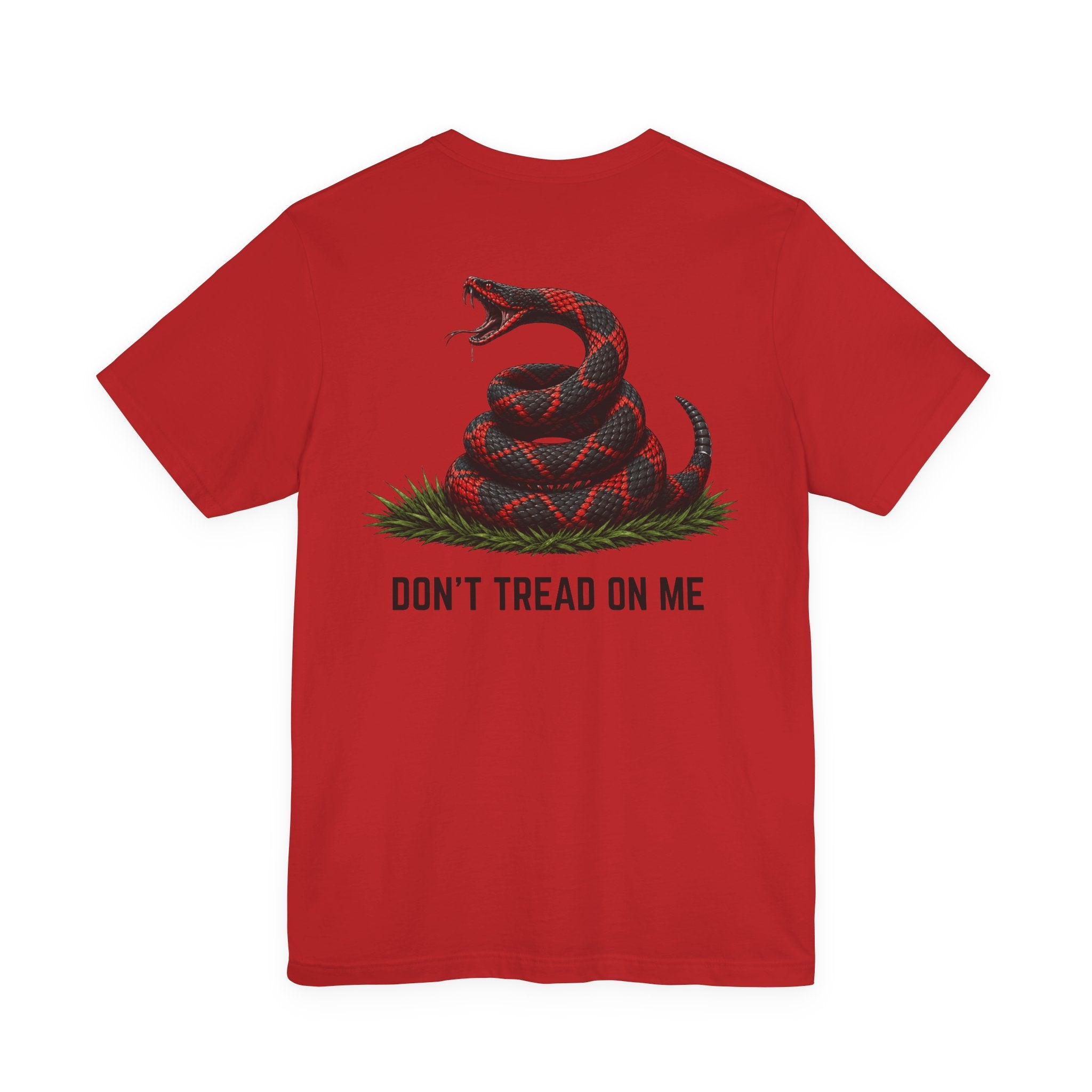 Don't Tread On Me Unisex Jersey Short Sleeve Tee Red and Black