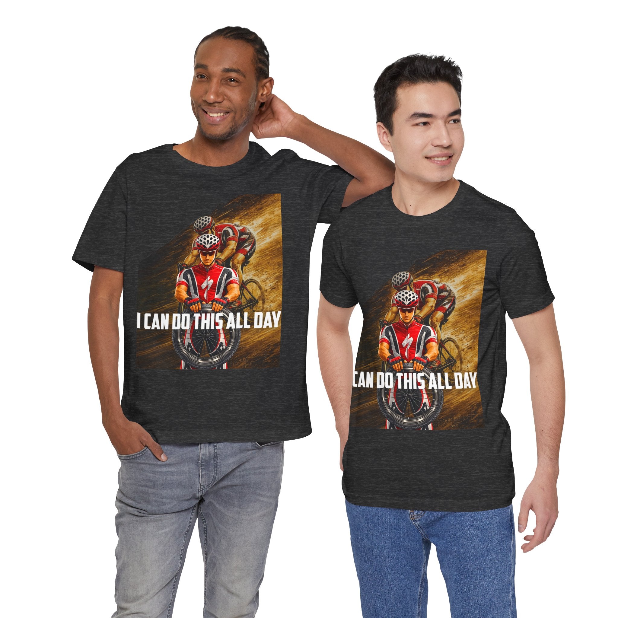 Cycling T‑Shirt — 'I Can Do This All Day' Motivational Road Bike Tee