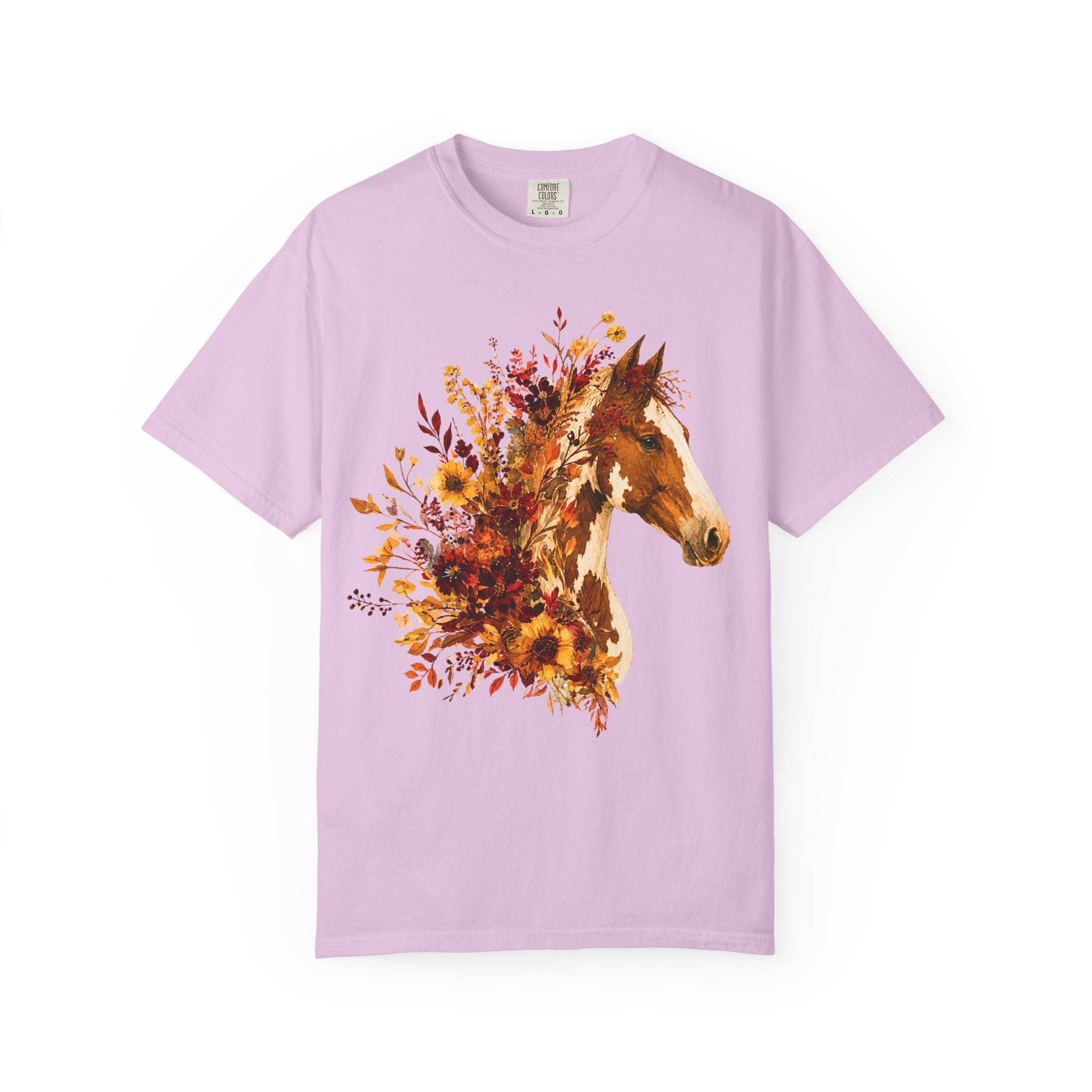 Autumn Sunflower Horse Head Tee