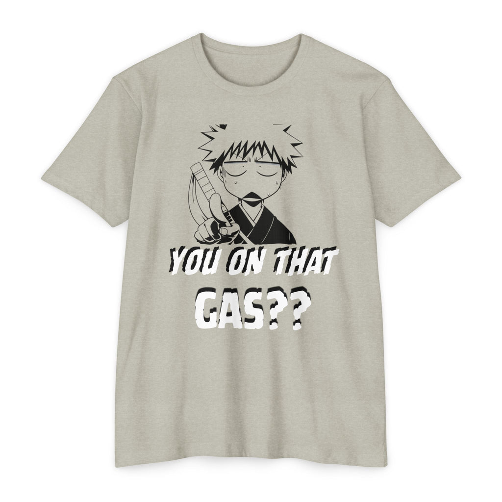 Anime Graphic T-Shirt — "You On That Gas??" Cartoon Character Tee