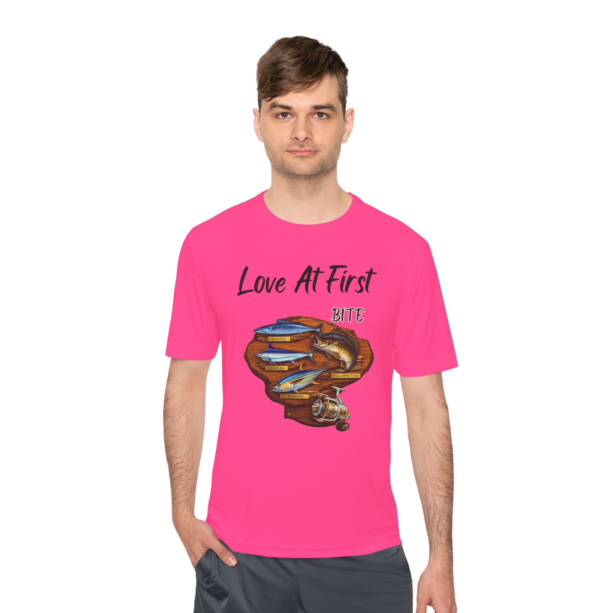 Fishing T-Shirt — "Love At First Bite" Graphic Tee