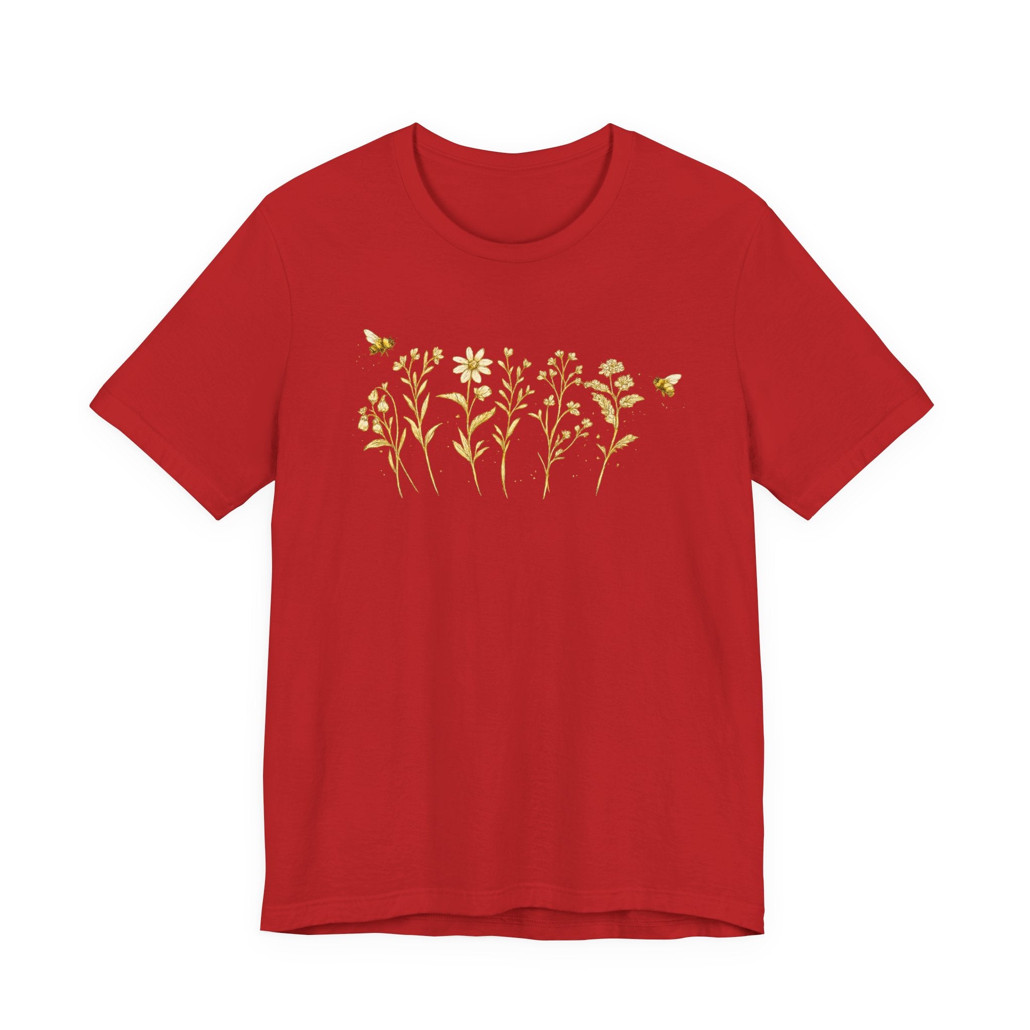 Gold Wildflower Graphic T-Shirt