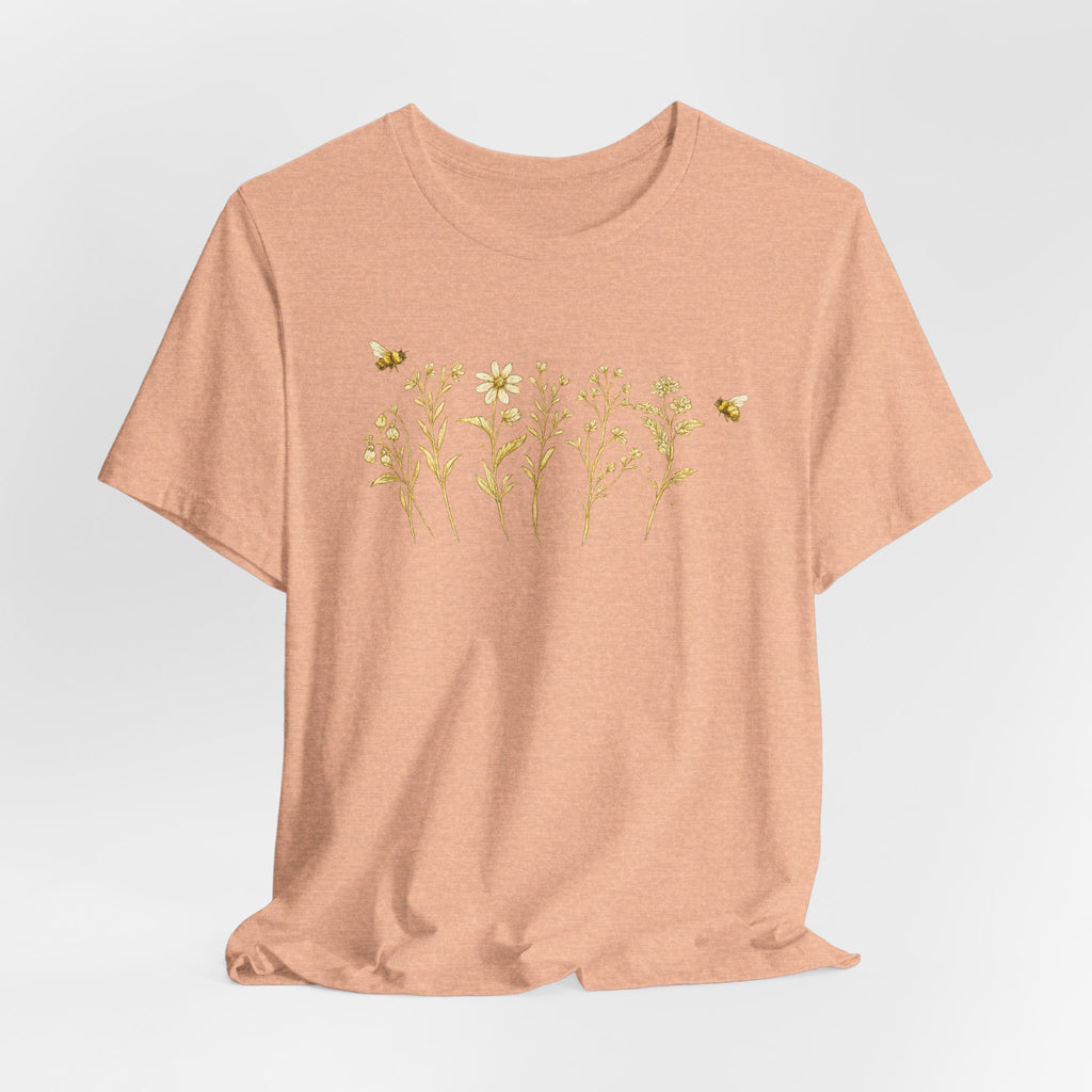 Gold Wildflower Graphic T-Shirt