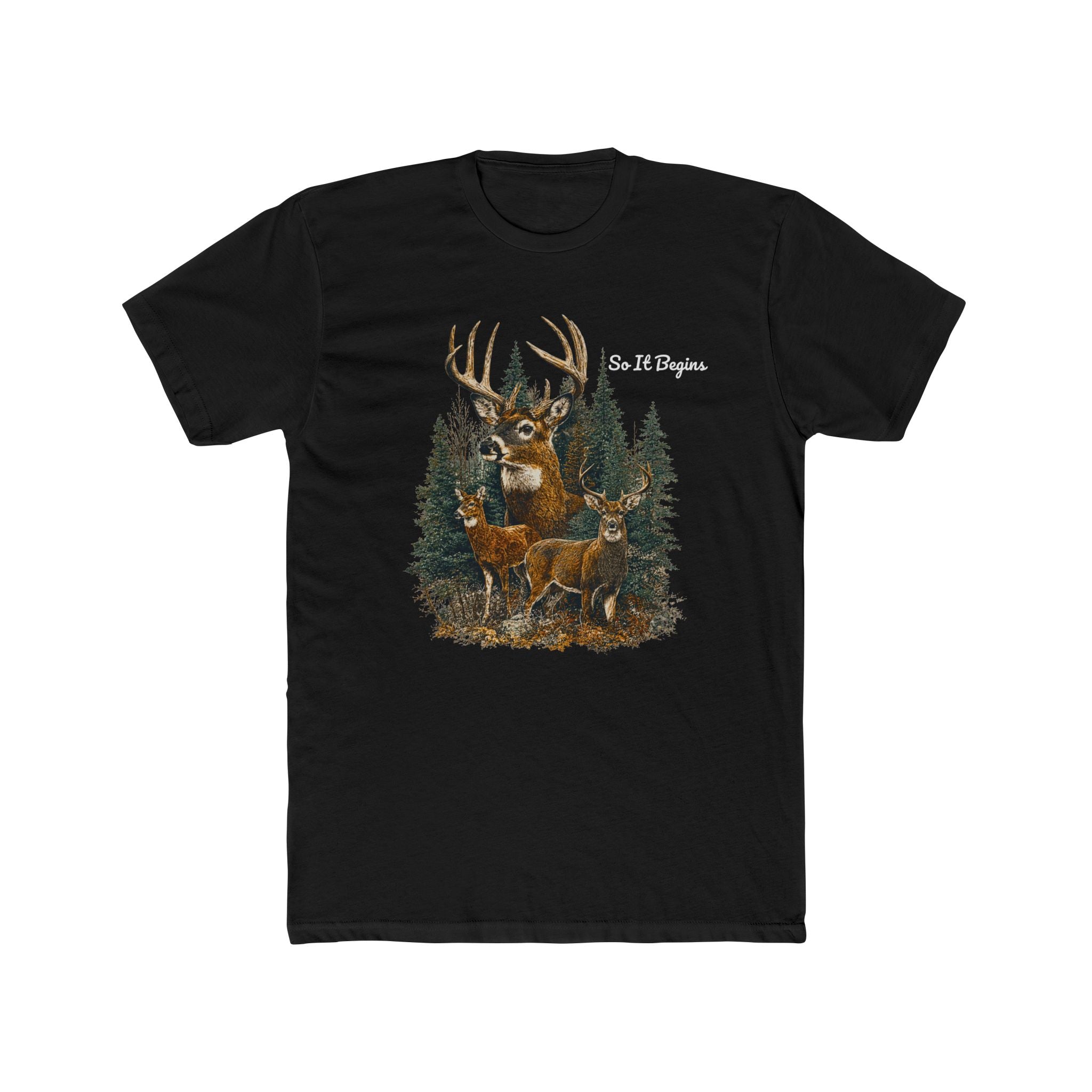 "So It Begins" Woodland Hunting Tee