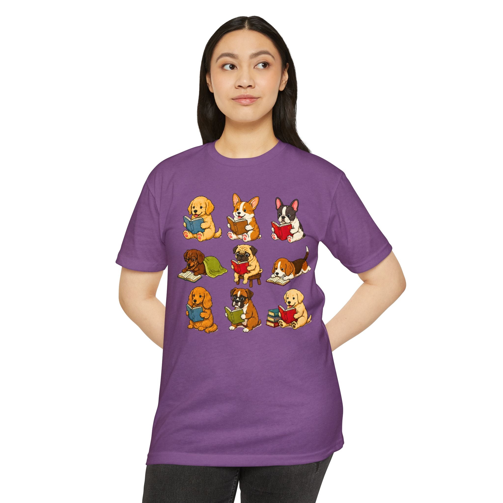 Cute Puppies Reading Dogs T-Shirt
