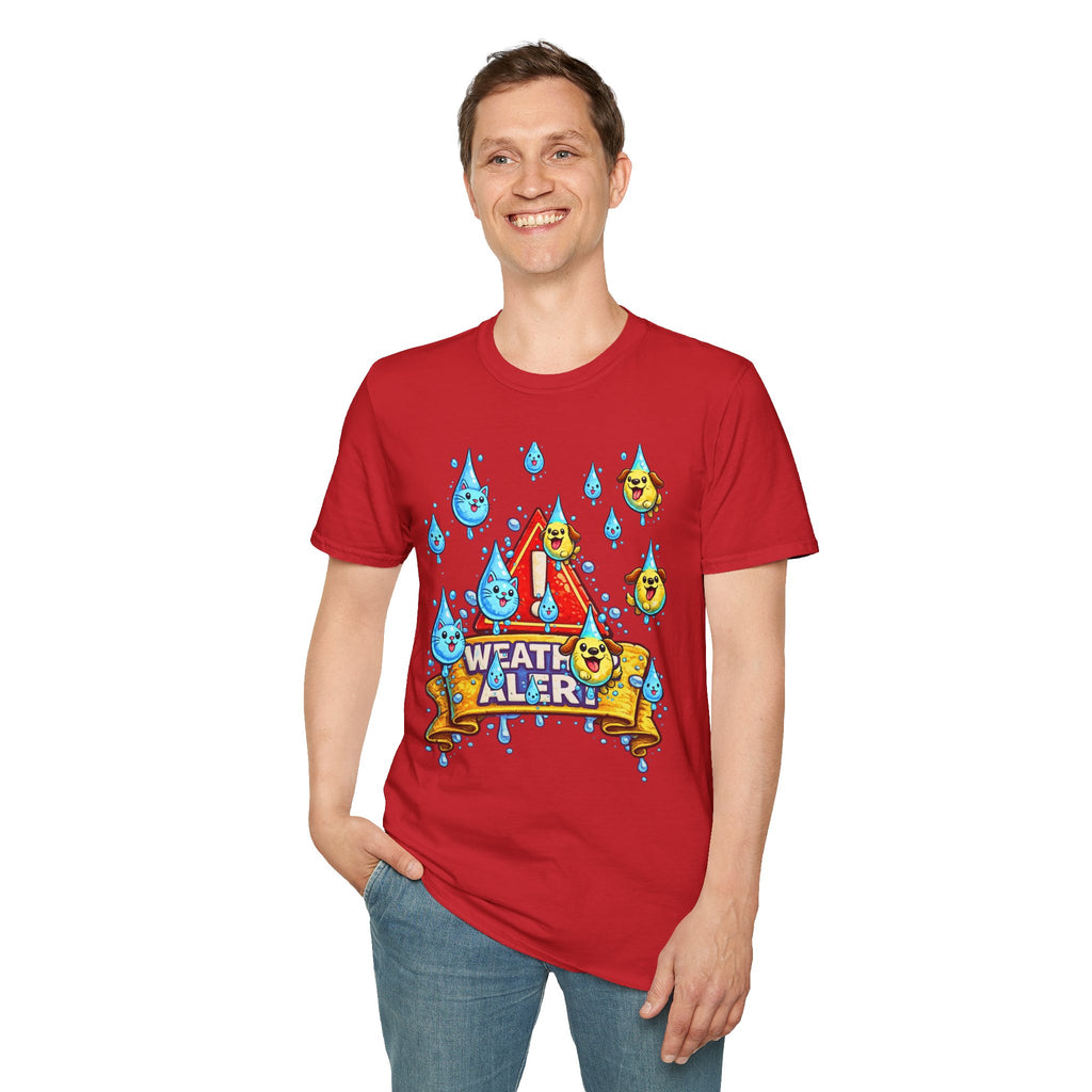 Weather Alert T-Shirt  " It's Raining Cats & Dogs"