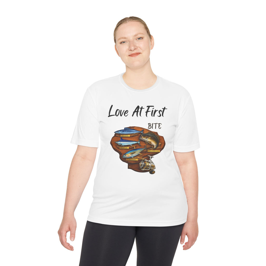 Fishing T-Shirt — "Love At First Bite" Graphic Tee