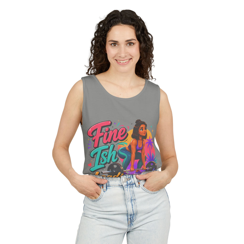 Loading Fine Tsh Tank Top — Retro Beach Vibe Graphic Tank