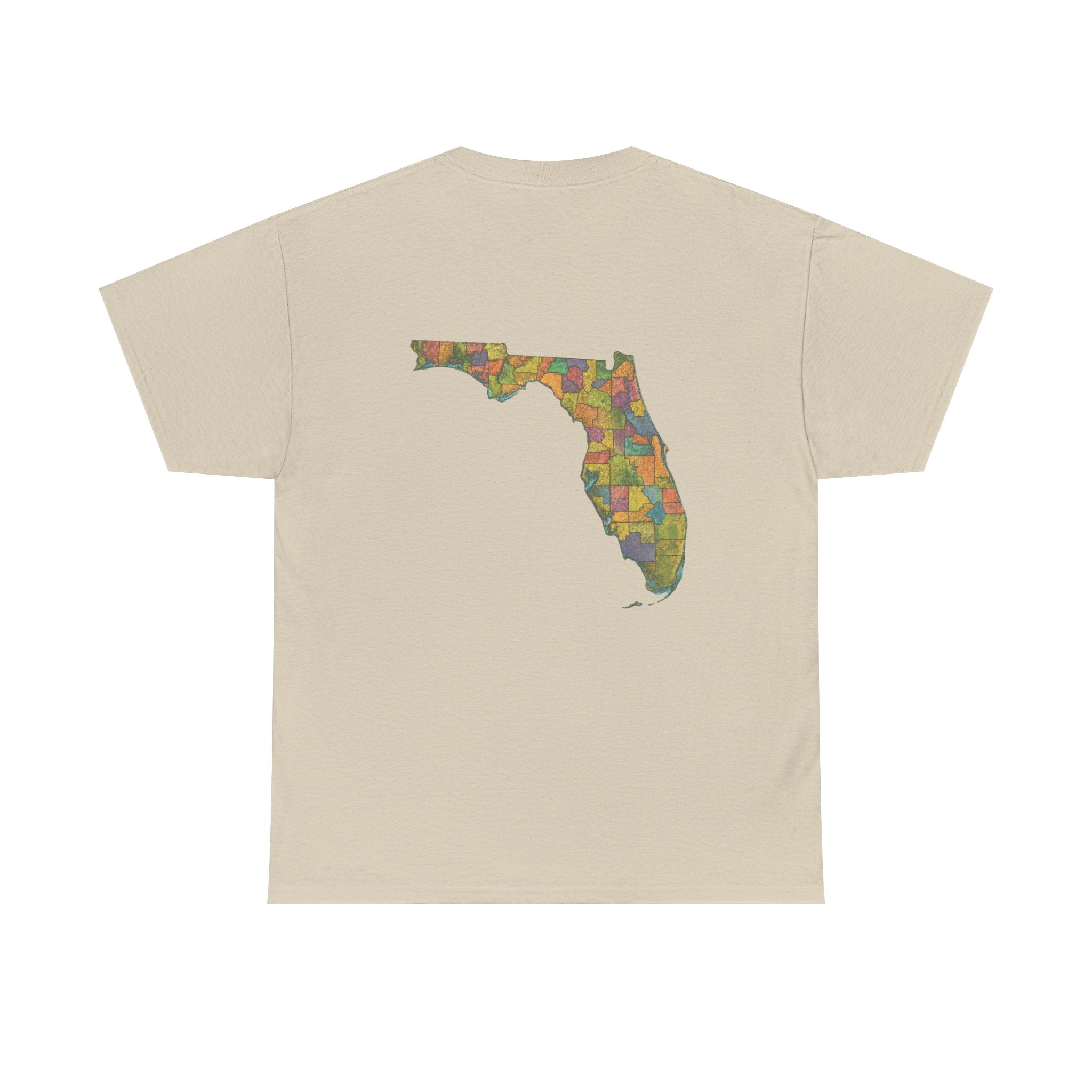 Florida Map Tee — “Don’t Ask, 100% Organic” Retro State Pride T-Shirt
