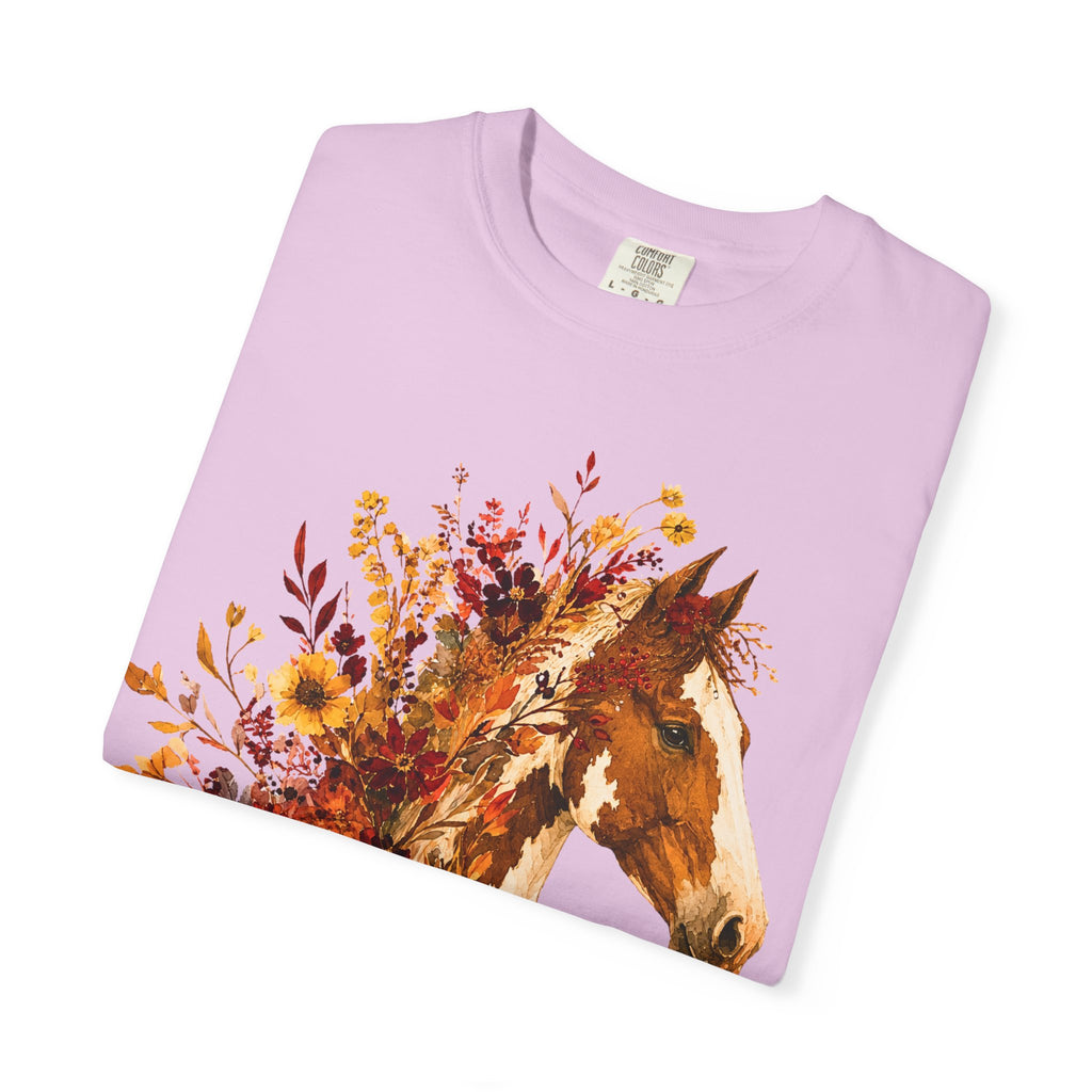 Autumn Sunflower Horse Head Tee
