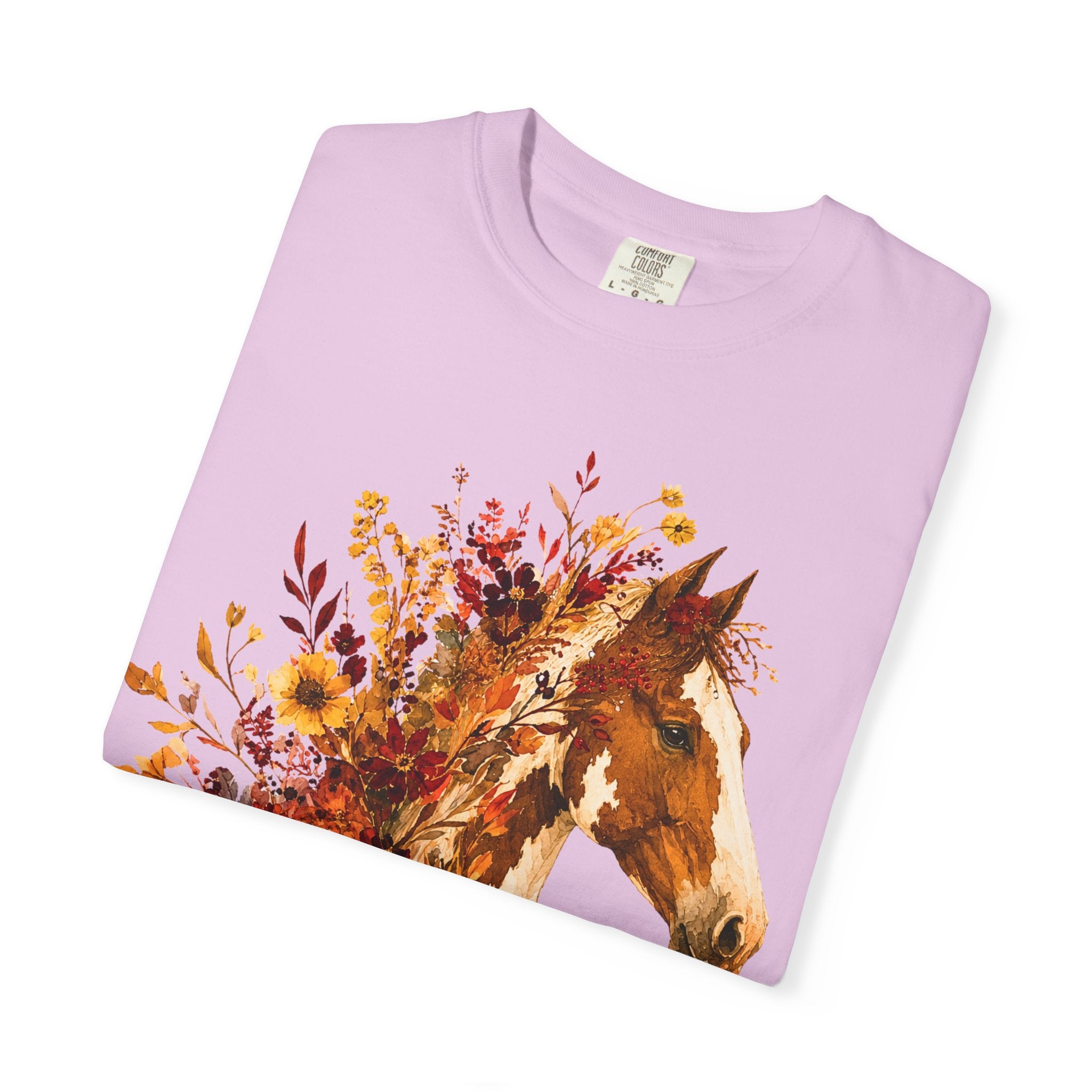 Autumn Sunflower Horse Head Tee