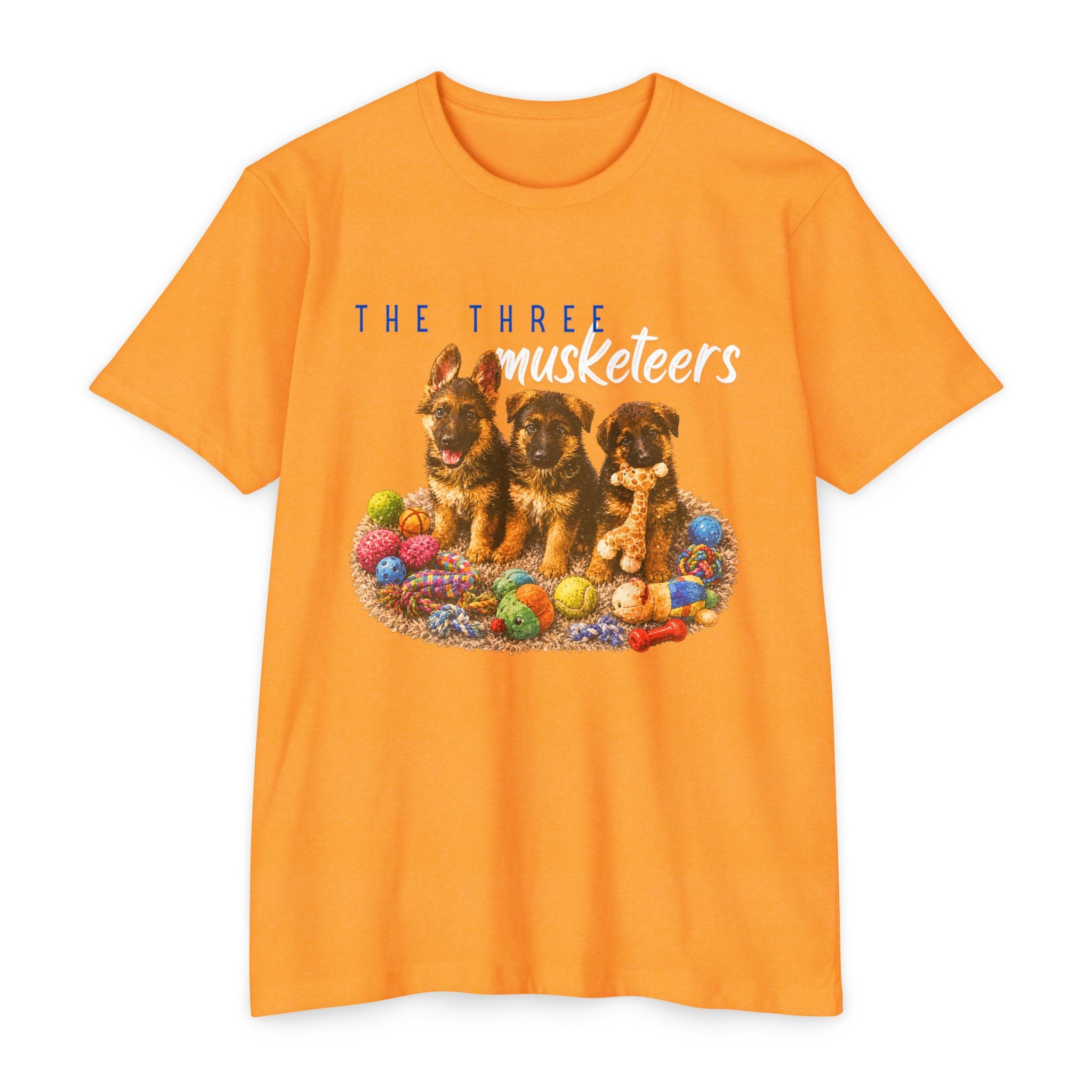 The Three Musketeers Puppy T-Shirt — Cute German Shepherds Easter Dog Tee
