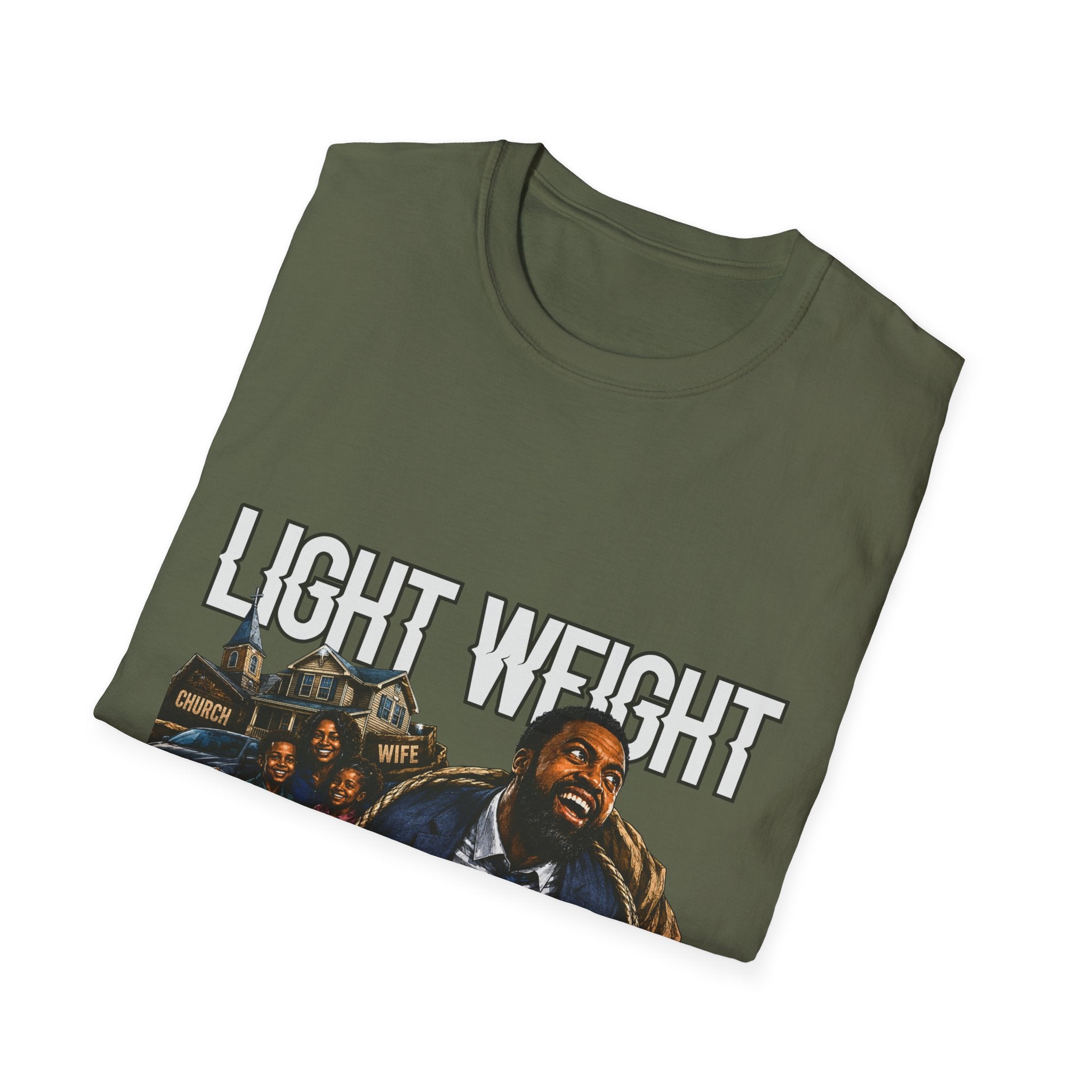 "Light Weight Baby" T‑Shirt – Father Graphic Tee