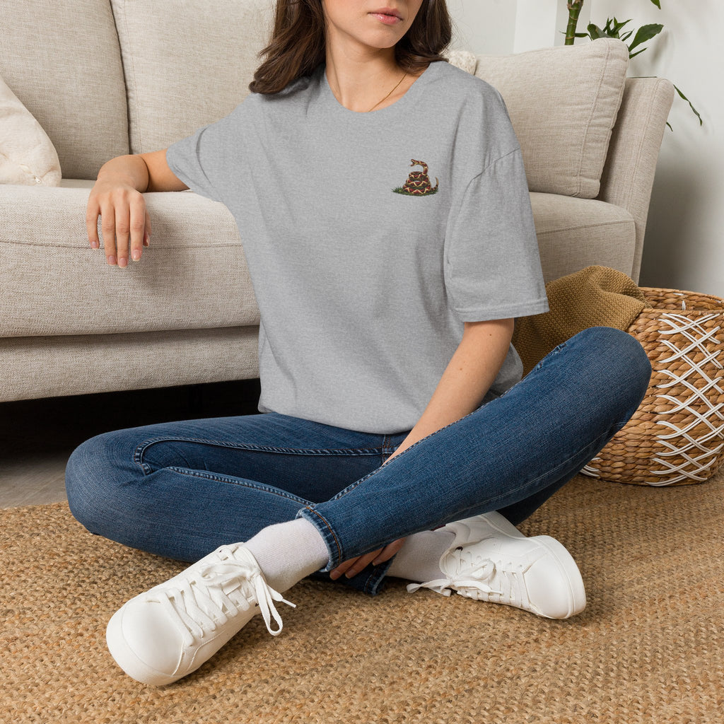 Snake on Cactus Pocket T-Shirt — Minimal Southwestern Vibe Tee