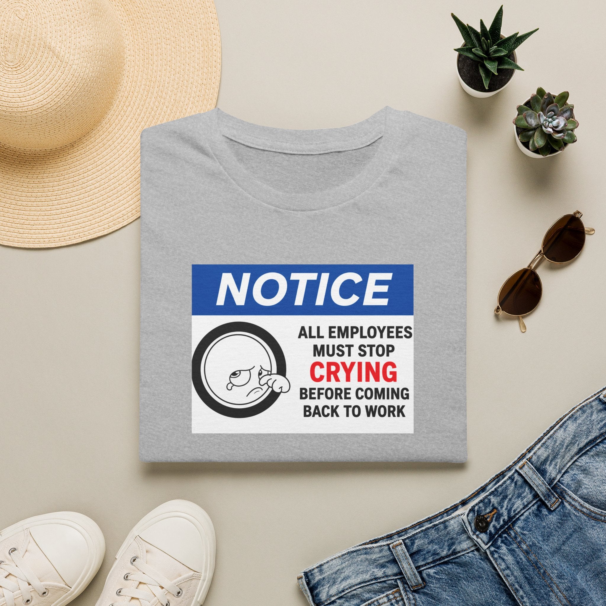 "All Employees Must Stop Crying Before Coming Back to Work"