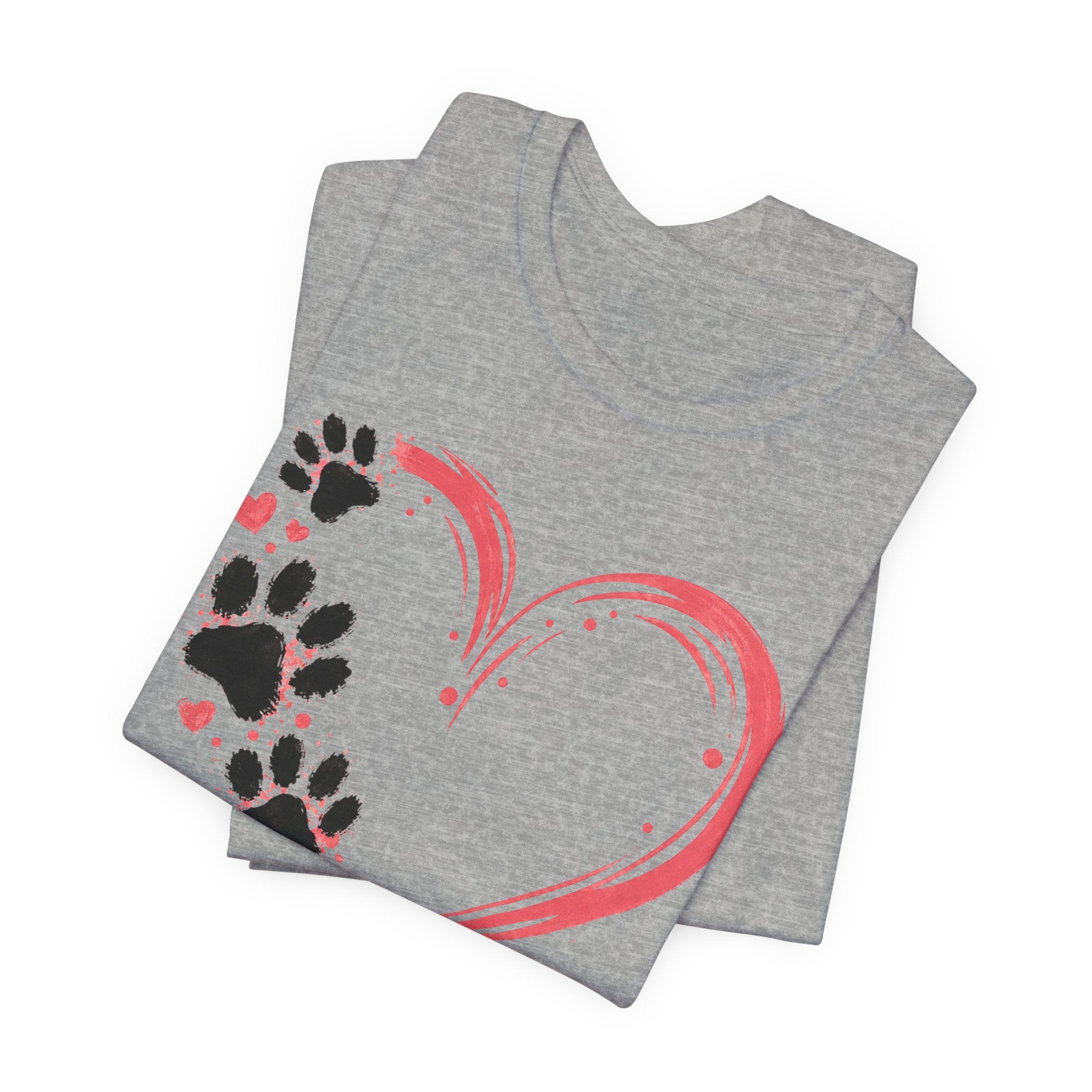 “All You Need Is Love & Dogs” Heart Paw Tee