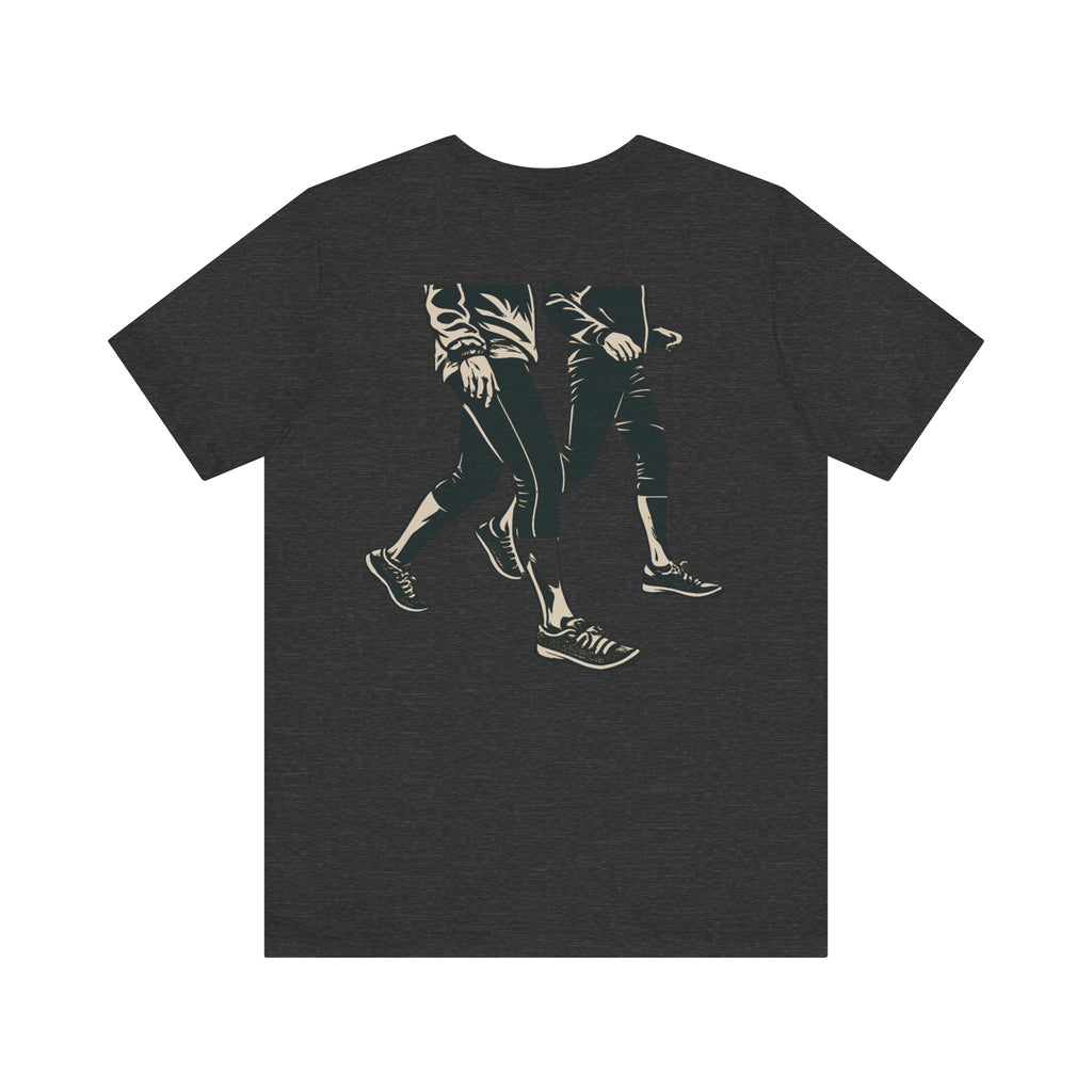 Good Morning Walk Tee — Retro Walking Graphic T-Shirt for Fitness & Morning Strolls