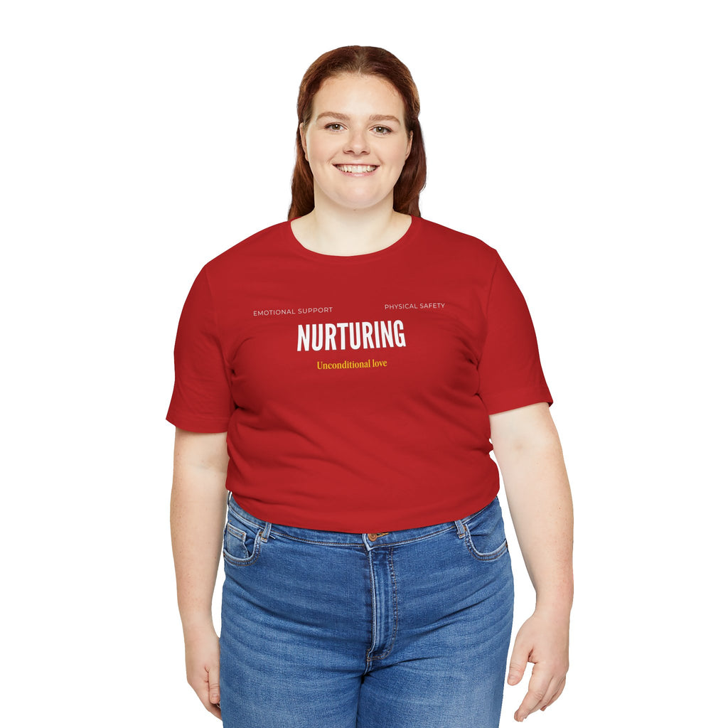 Nurturing Mother Tee — Silhouette Family Short Sleeve Shirt