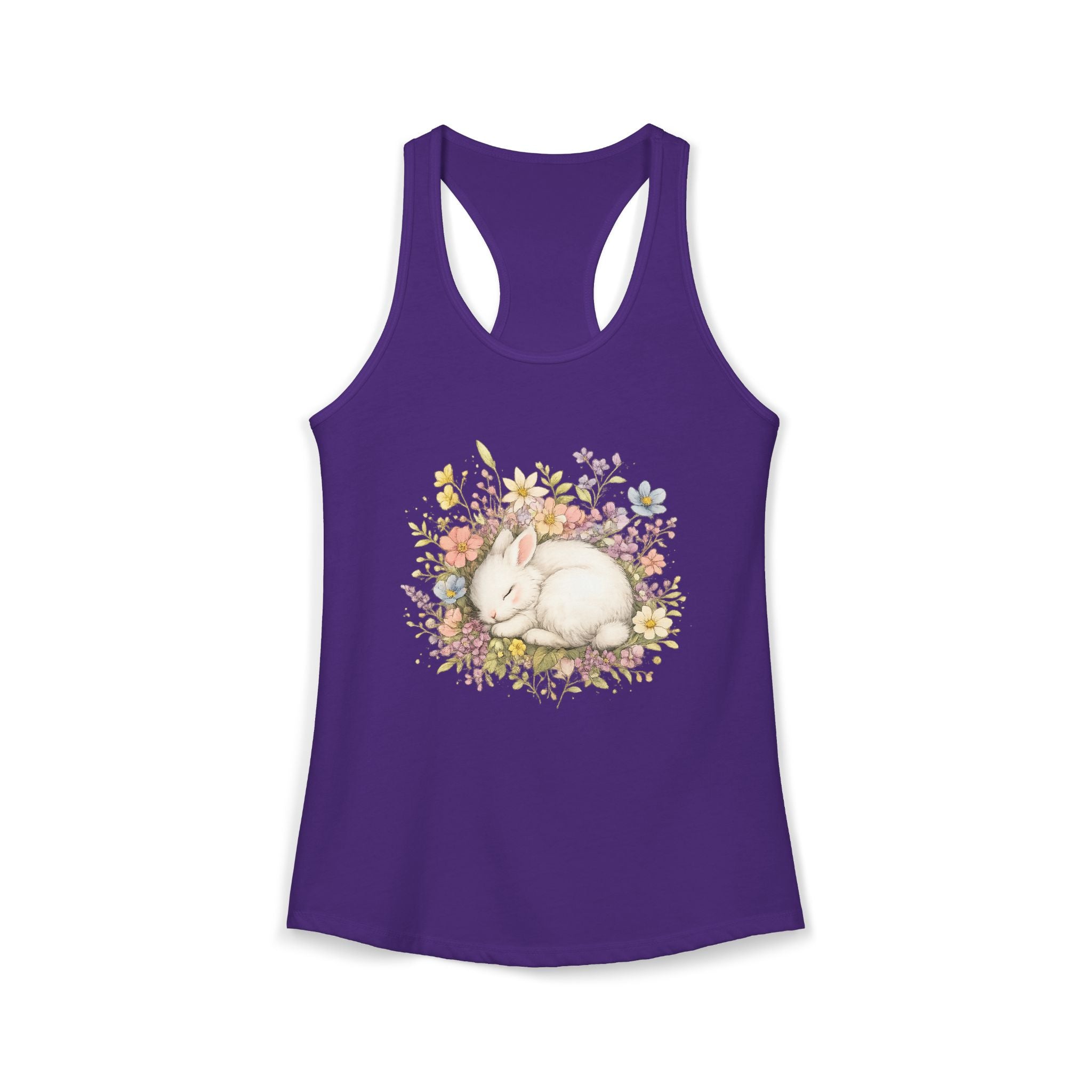 Women's Cute Bunny Ideal Racerback Tank
