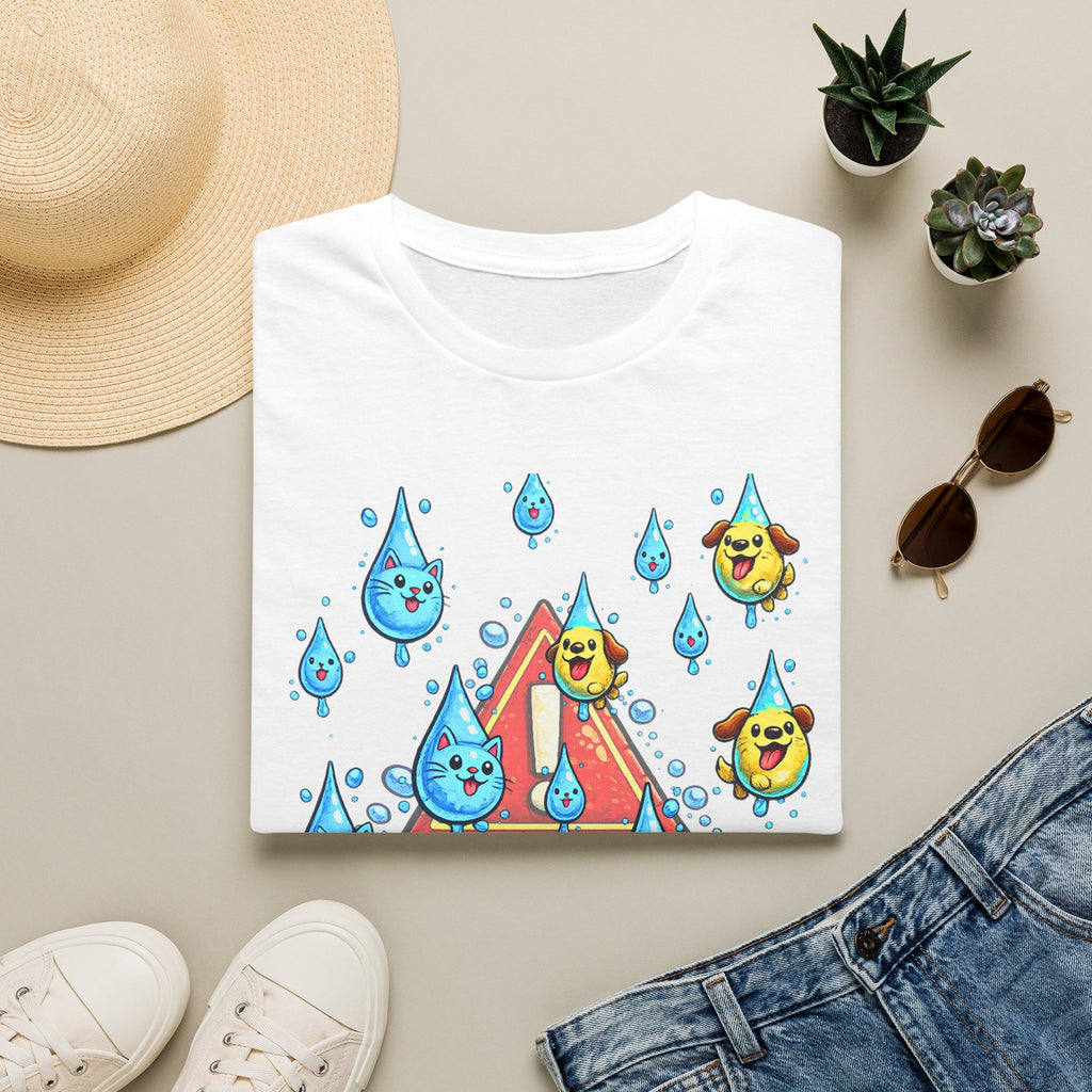 Weather Alert T-Shirt  " It's Raining Cats & Dogs"