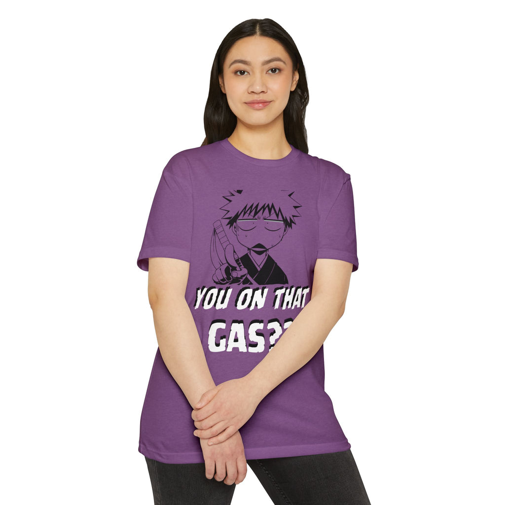 Anime Graphic T-Shirt — "You On That Gas??" Cartoon Character Tee