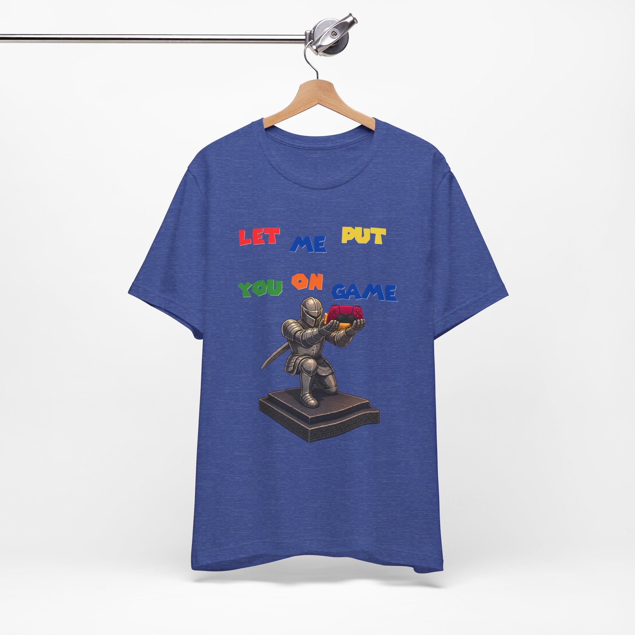Let Me Put You On Game T-Shirt PS5 — Retro Gamer Knight Graphic Tee