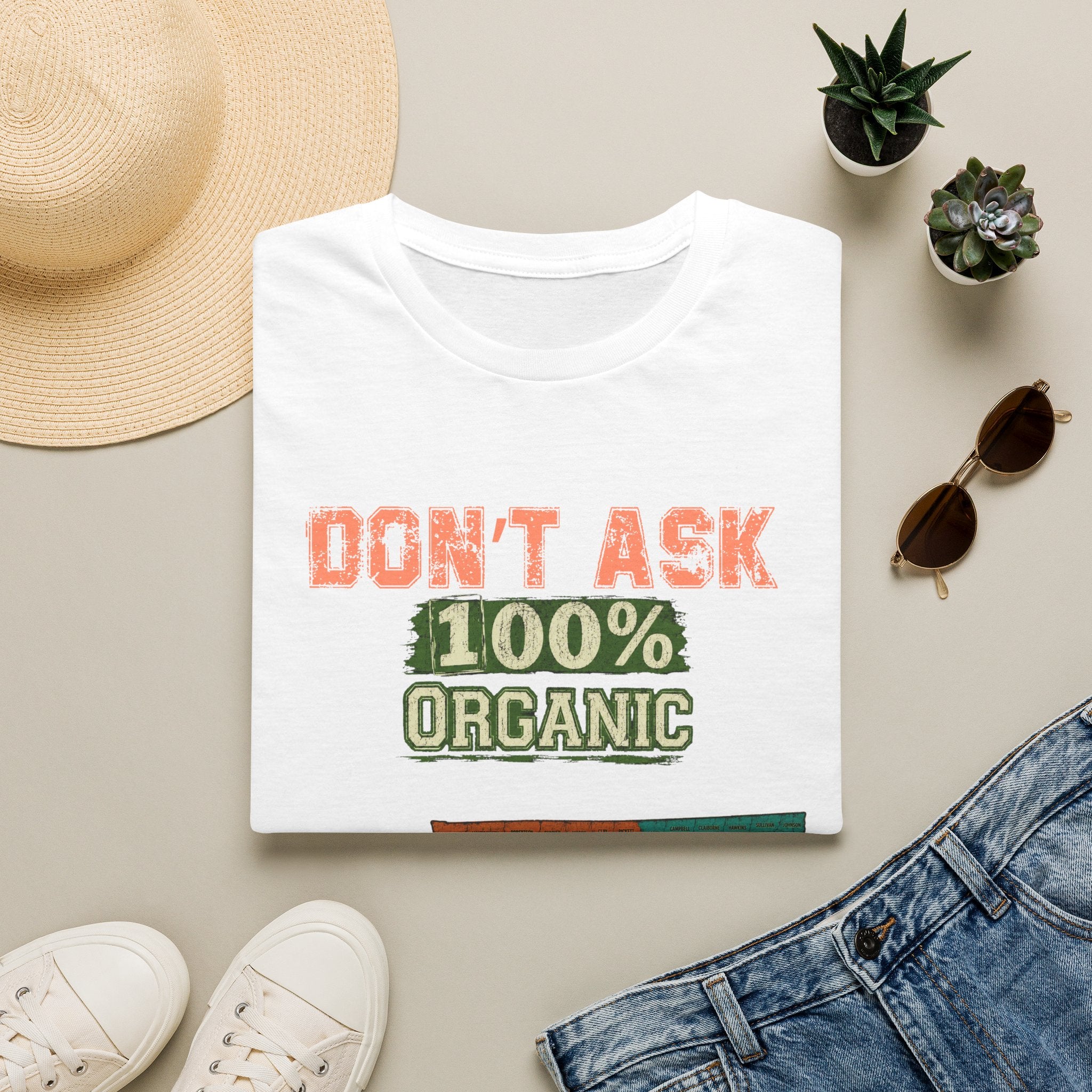 Don't Ask 100% Organic T-Shirt —  Tennessee Funny Natural/Adoption Pride Tee