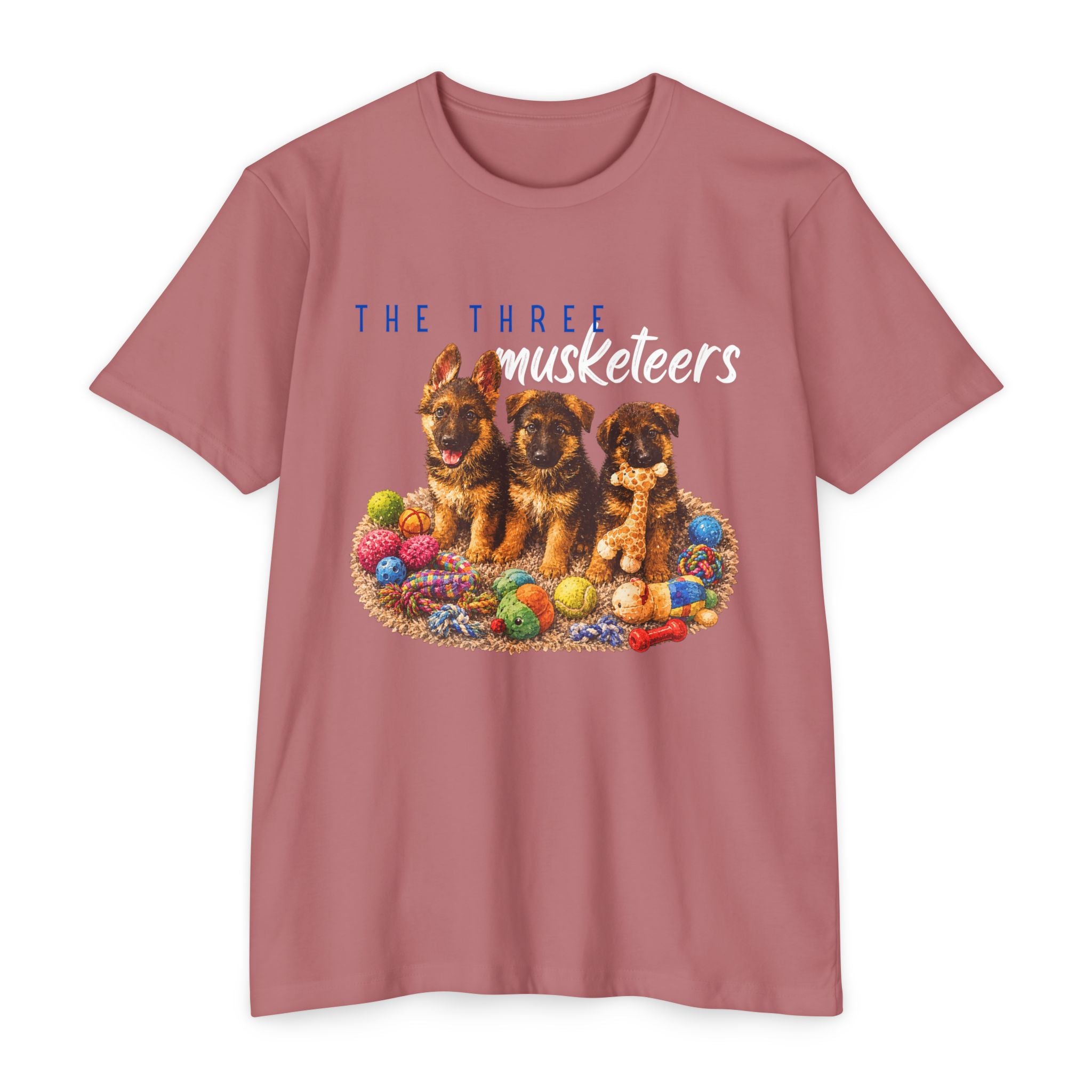 The Three Musketeers Puppy T-Shirt — Cute German Shepherds Easter Dog Tee