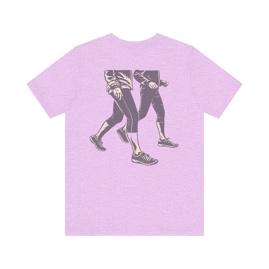 Good Morning Walk Tee — Retro Walking Graphic T-Shirt for Fitness & Morning Strolls