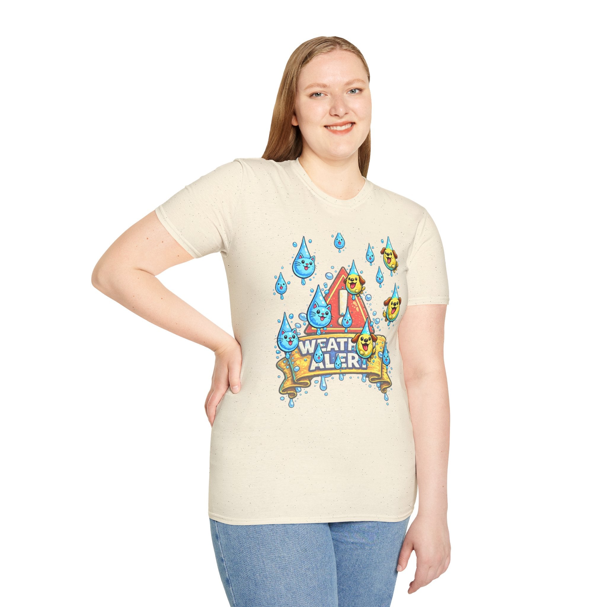 Weather Alert T-Shirt  " It's Raining Cats & Dogs"