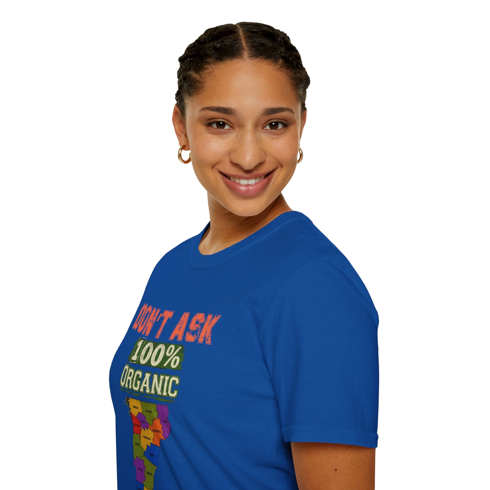 Don't Ask 100% Organic T-Shirt — Vermont Pride State Map Tee