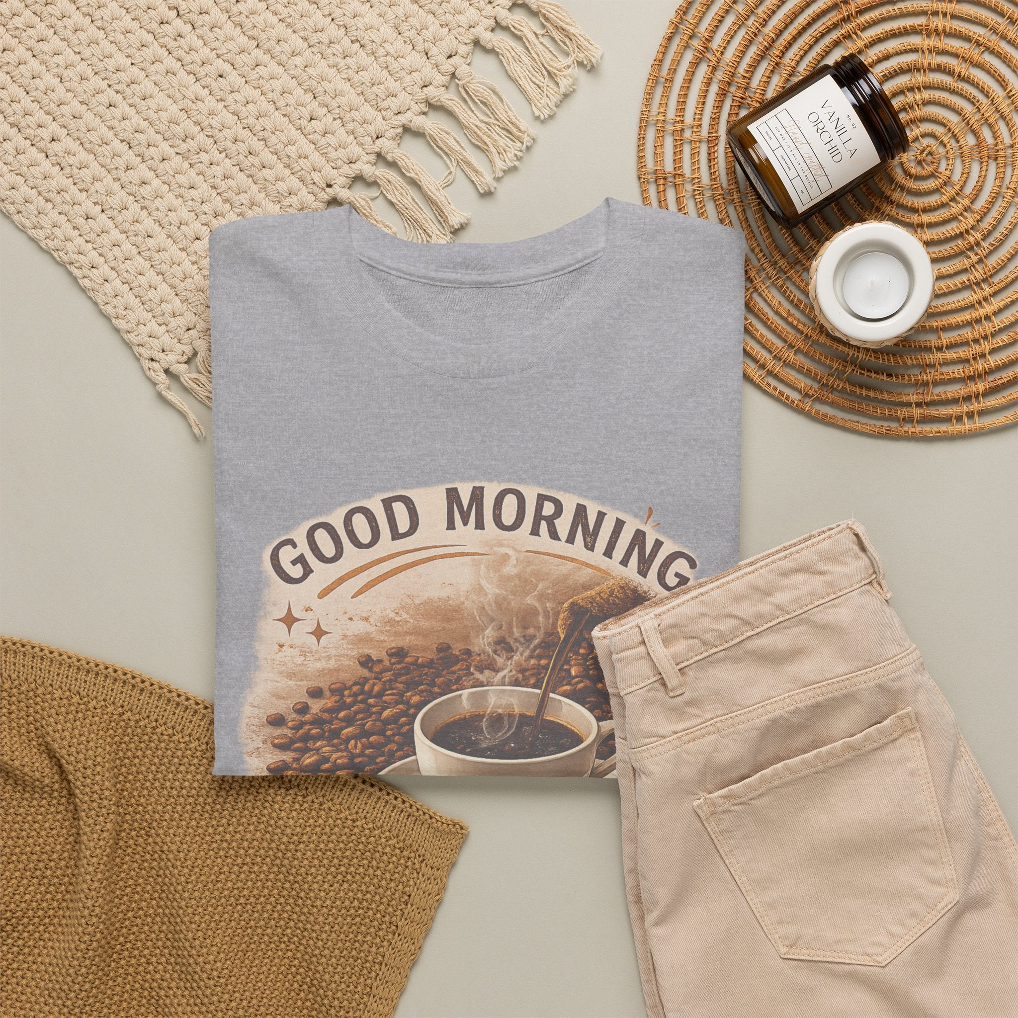 Good Morning' Rise & Shine Vintage Coffee T-Shirt