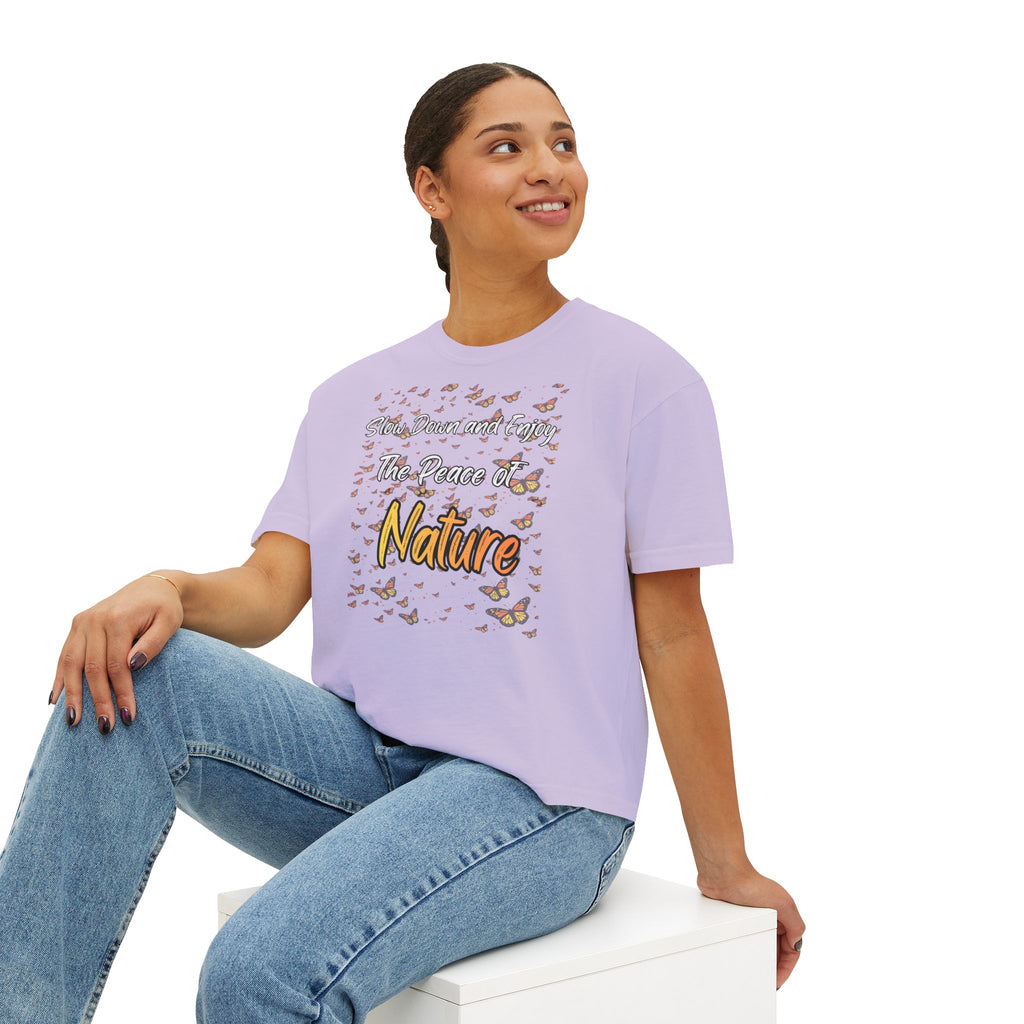 Enjoy The Peace of Nature Women’s Boxy T-Shirt
