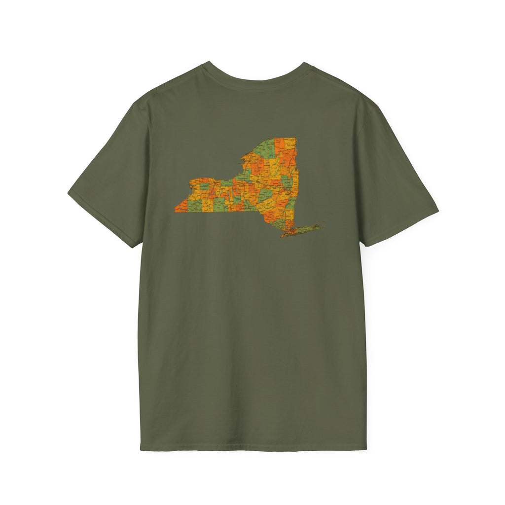 T-Shirt — "Don't Ask 100% Organic" New York Graphic Tee (Vintage Farm / Earthy)