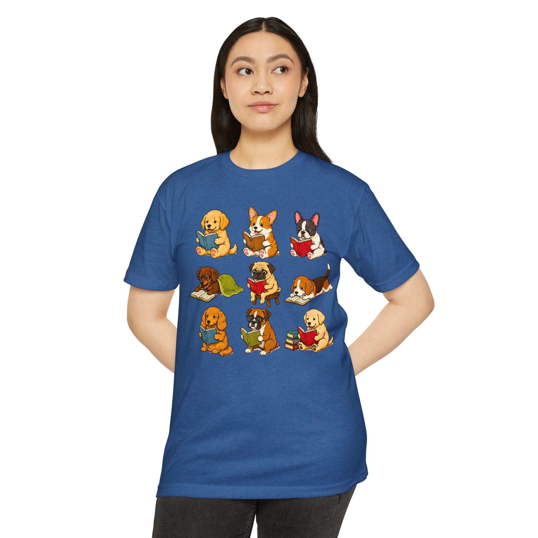 Cute Puppies Reading Dogs T-Shirt