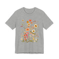 Floral Meadow Tee — Vintage Wildflower Bouquet Short Sleeve Shirt